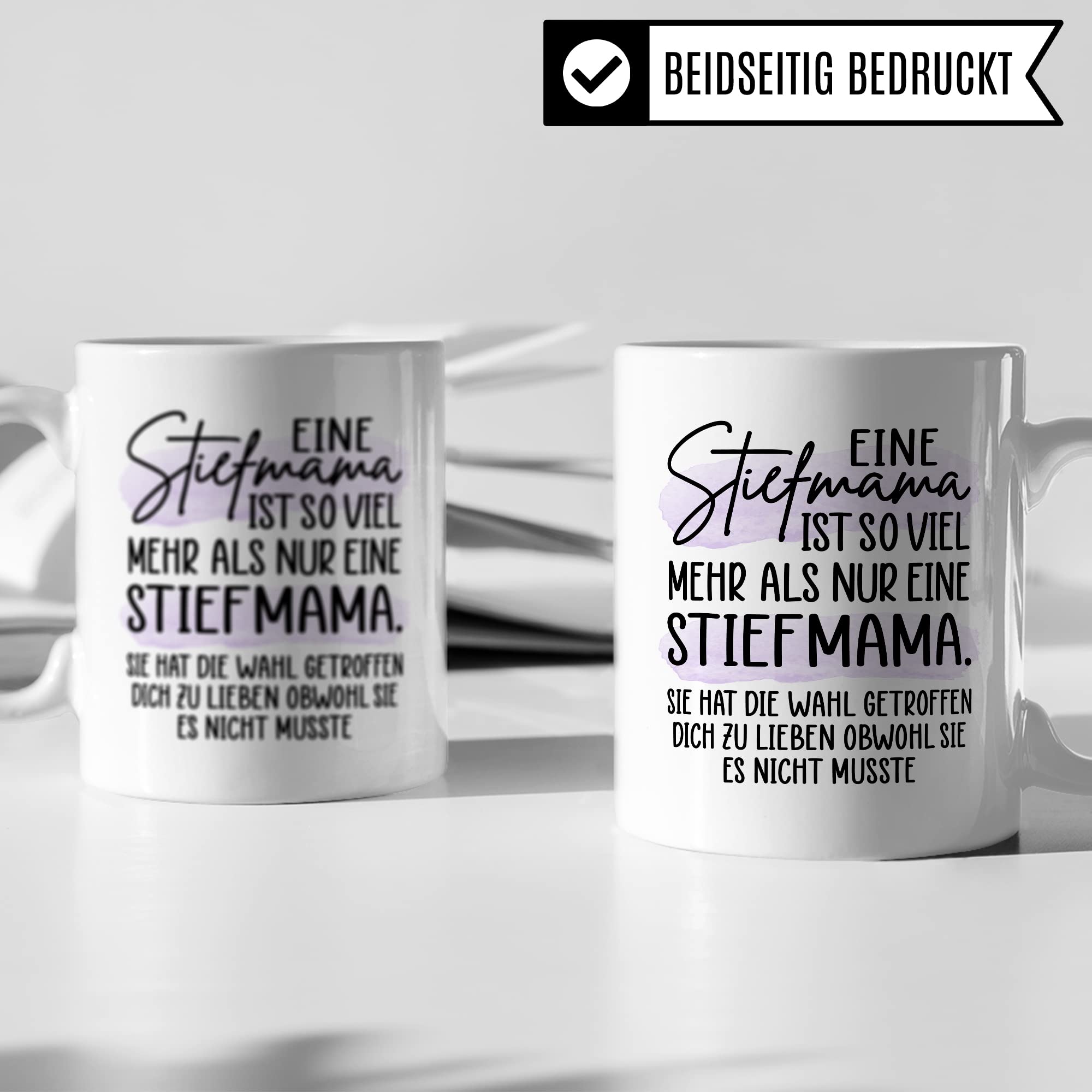 Tasse Stiefmutter Geschenk, Eine Stiefmama ist so viel mehr als nur eine Stiefmama Geschenkidee Kaffee-Becher Tasse mit Spruch Kaffeetasse Stiefmutter Ziehmutter