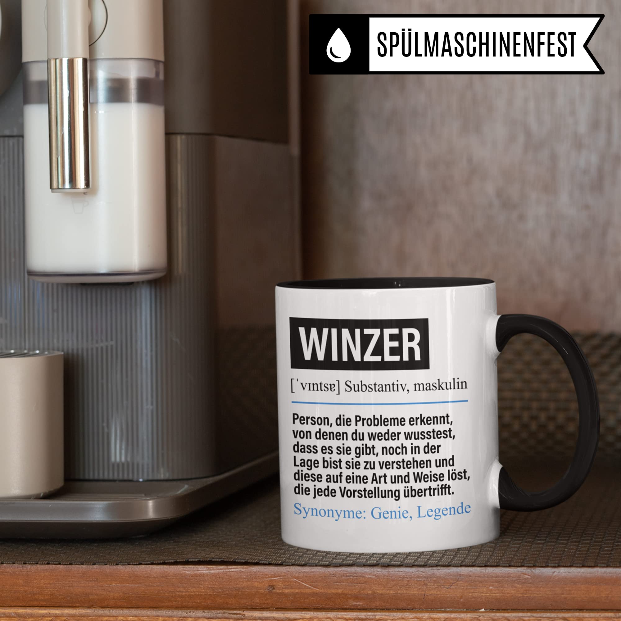 Tasse Winzer lustig, Winzer Geschenk Beruf, Spruch Kaffeebecher Winzer Geschenkidee, Beruf Winzerei Wein Kaffee-Tasse Teetasse Becher