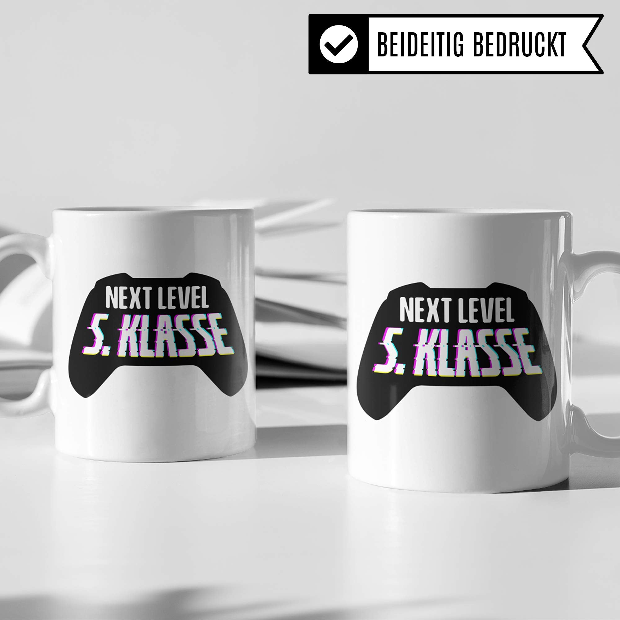 Pagma Druck 5. Klasse Tasse, Übertritt Grundschule Gymnasium Realschule Mittelschule Geschenk, Becher Geschenkidee Übergang 5. Klasse Fünftklässler, Kakaobecher Schule Schüler