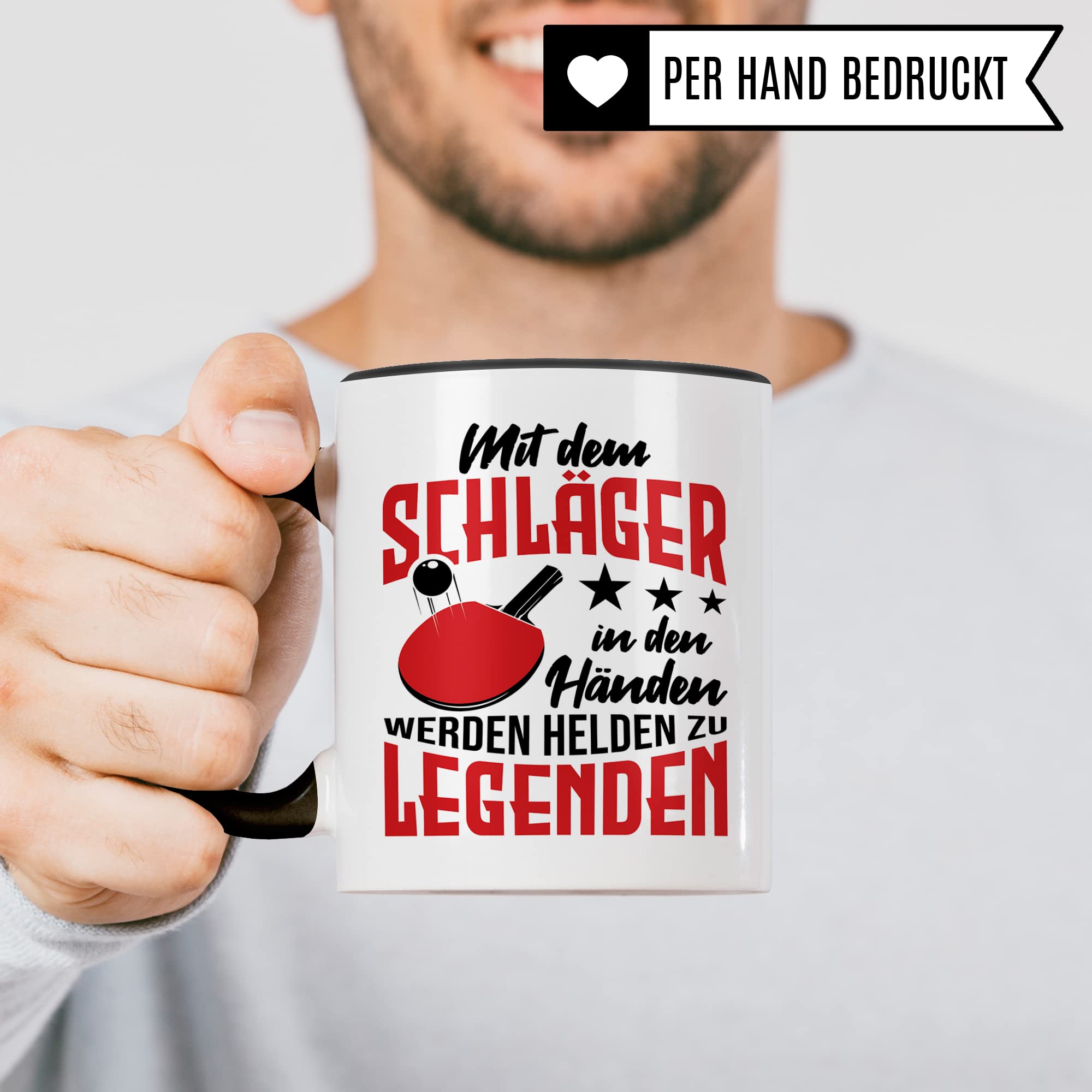 Tischtennis Tasse mit Spruch lustig, Tischtennisspieler Kaffeetasse, Kaffeetasse Humor Witz Geschenk für Tischtennisfans, Kaffeebecher für Männer Frauen, Ironie Teetasse