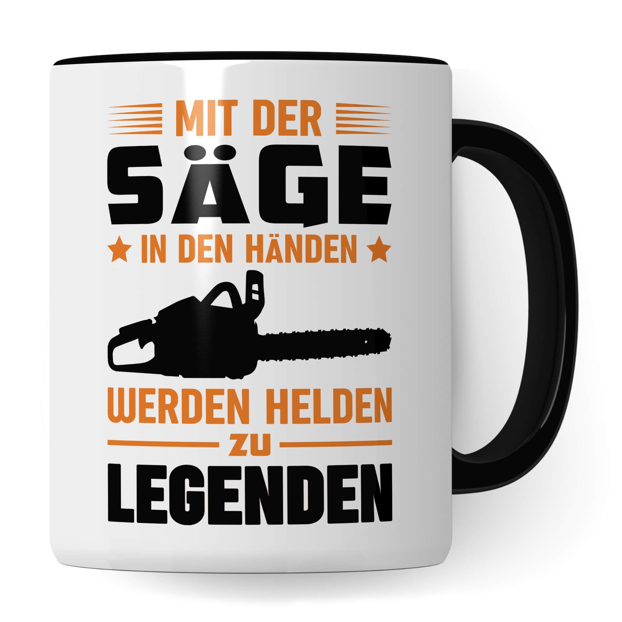 Pagma Druck Holzfäller Tasse, Kettensäge Waldarbeiter Geschenk für Förster Forstwirt Männer Sägen Kaffeebecher, Spruch Wald Holz Becher Geschenkidee, Waldarbeiten Kaffeetasse lustig