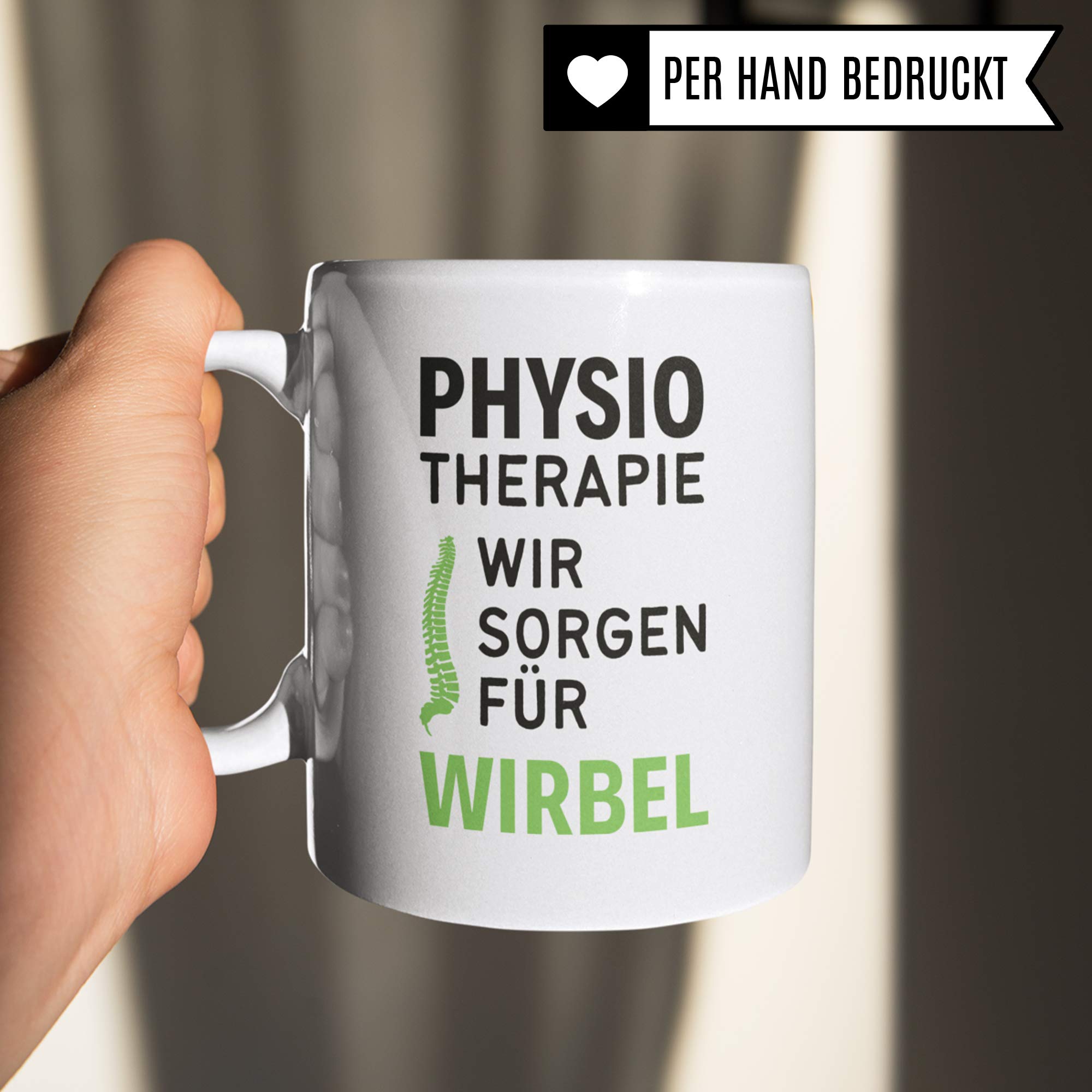 Tasse Physiotherapie, Physiotherapeuten Geschenk, Kaffeetasse Physiotherapeutin Geschenkidee Witz, Kaffeebecher Krankengymnastik Physio Becher