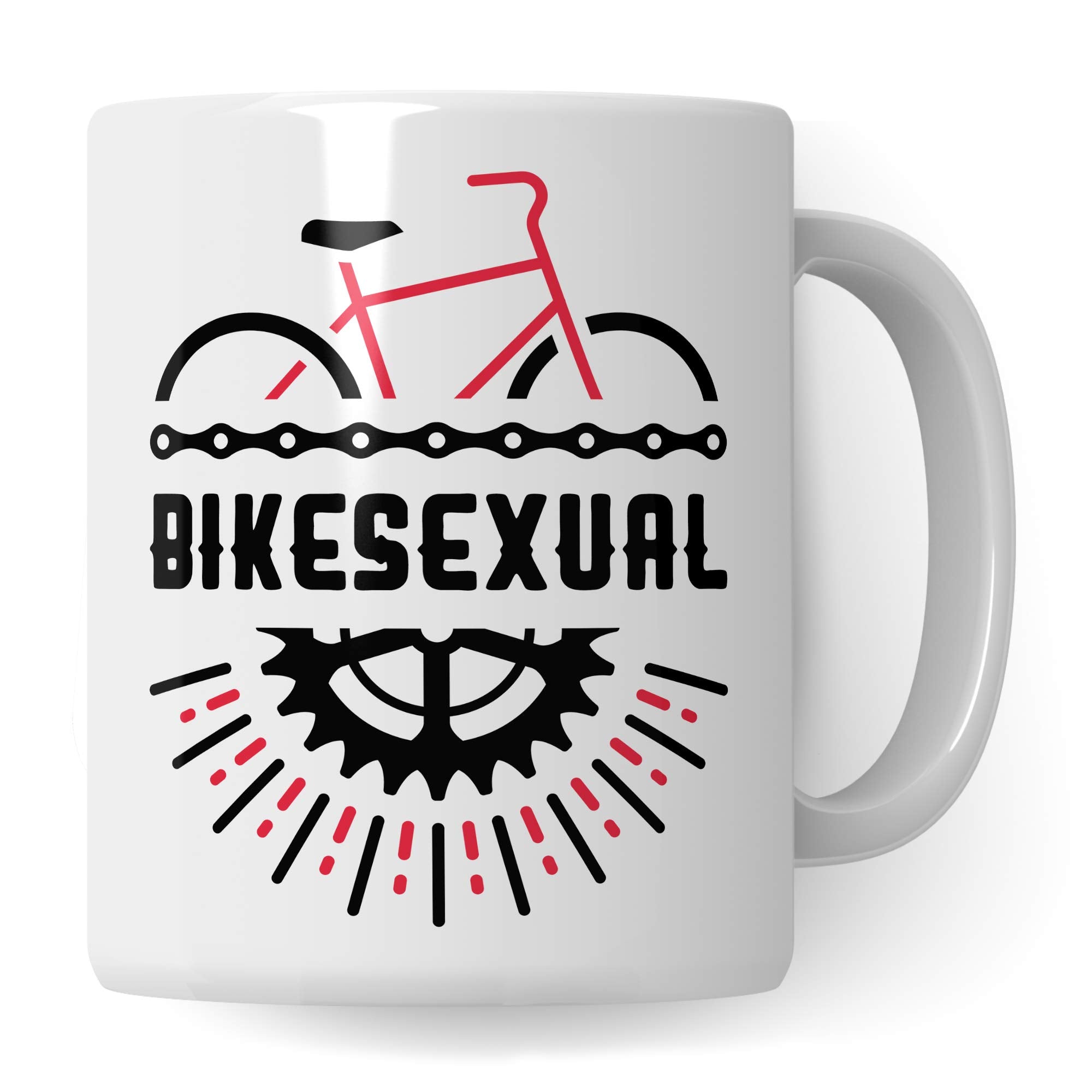 Pagma Druck Fahrrad Tasse, Fahrrad Geschenk, Geschenkidee Fahrradfahrer Fahrräder Rennrad Becher, Kaffeetasse Radfahrer Mountainbike Fahrradmotiv Mountainbiker Radfahren Kaffeebecher