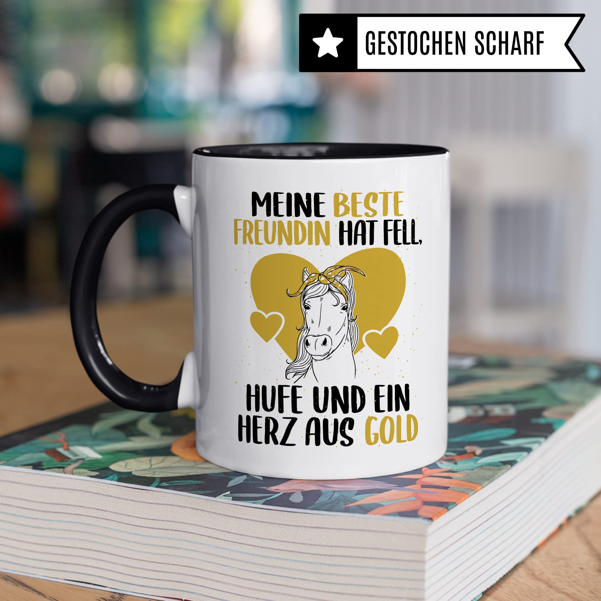 Tasse Pferd Pferde Kaffeetasse Reiterin Kaffee-Becher Reiten bester Freund Vierbeiner Teetasse Pferdemädchen Stallmädchen Pferdeliebhaber Geschenk Geschenkidee Stall Reiter