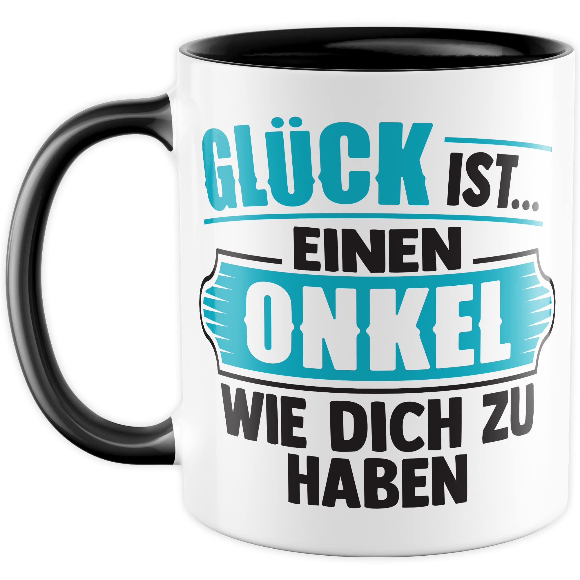 Onkel Tasse Geschenk lustig Bruder Kaffeetasse Nichte Kaffee-Becher Neffe Geschenkidee Familie Humor Geschwister Patenonkel Pate Patenkind