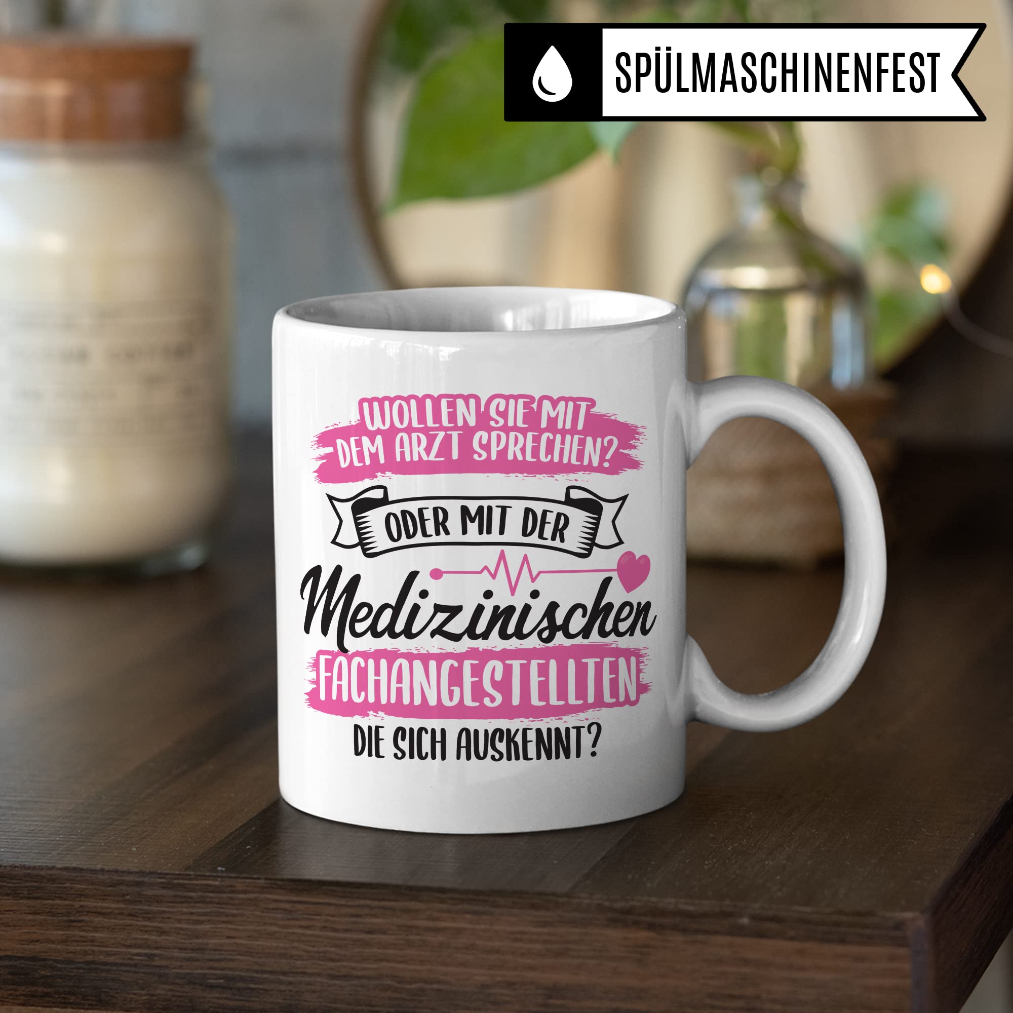 MFA Tasse - Geschenk für Medizinischen Fachangestellte die sich auskennt - Krankenschwester Arzthelferin Medizinische Fachangestellte Kaffee-Becher