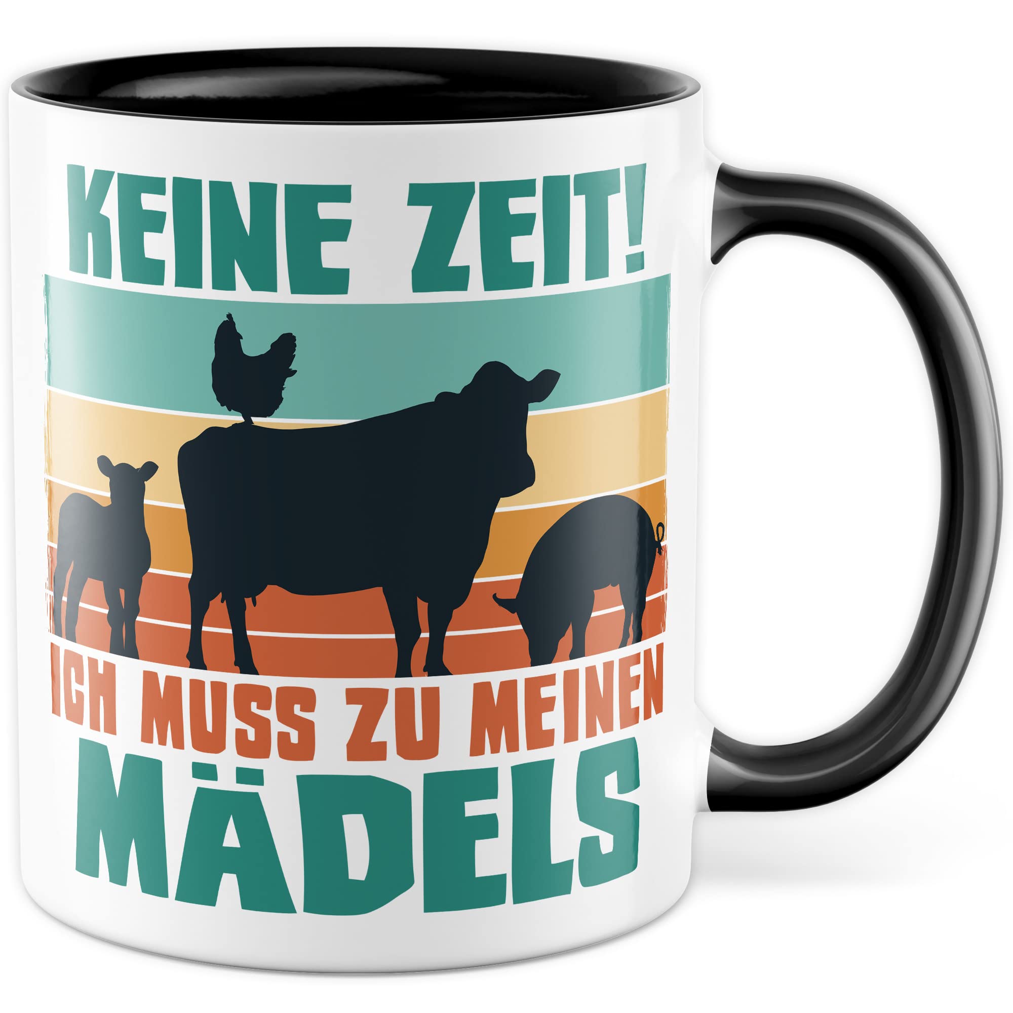 Kühe Tasse mit Spruch lustig Kuh Kaffeetasse Mädels Bäuerin Kaffee-Becher Rinder Kuhstall Tasse Witz Tasse Humor Bauernfrau Bauernhof Tierhalter Tiere Landwirtschaft Landwirtin