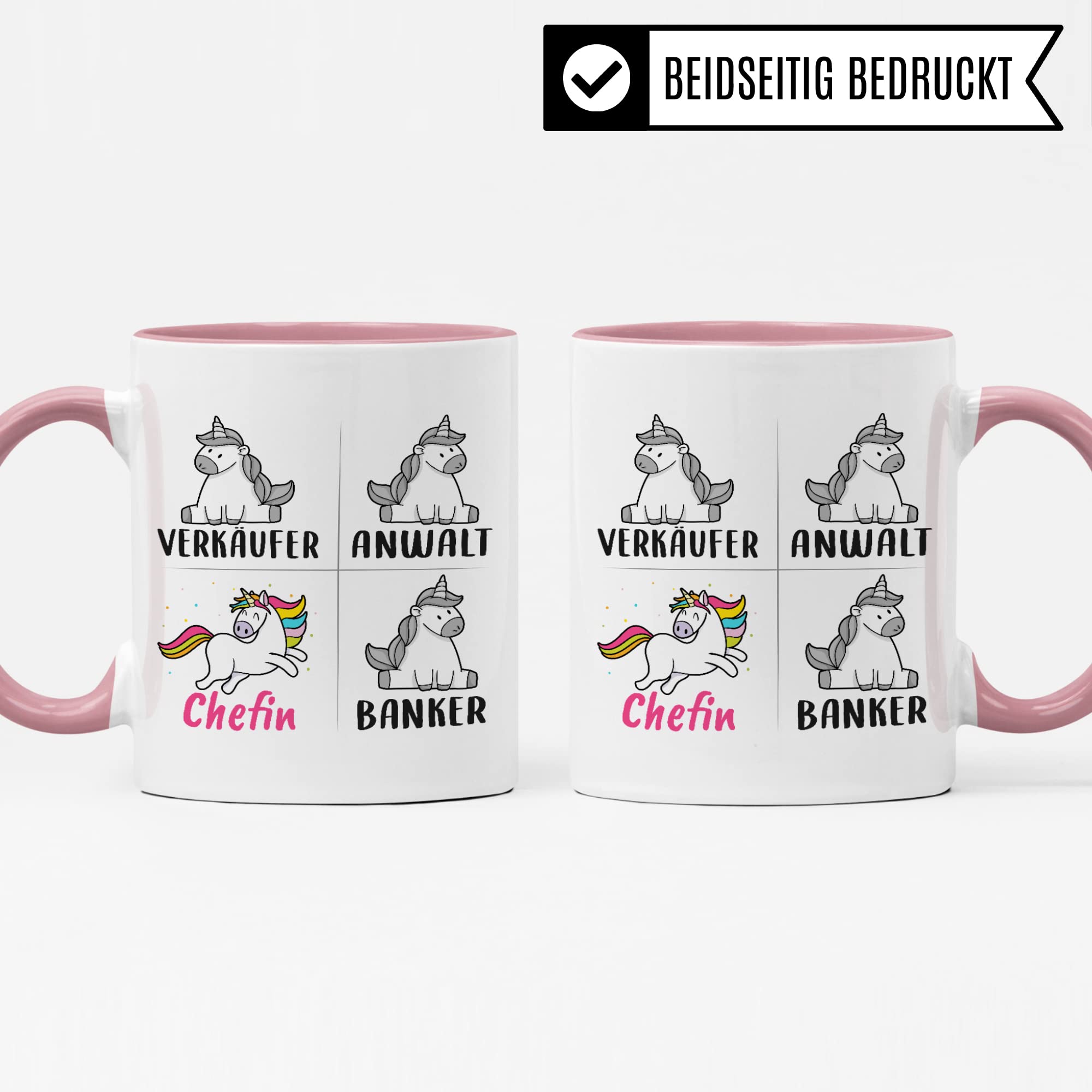 Tasse Chefin lustig, Chefin Geschenk, Spruch Führungskraft Kaffeebecher Geschenkidee, Kaffeetasse Beruf Firma Vorgesetzte Einhorn Frauen Teetasse Frauen Becher