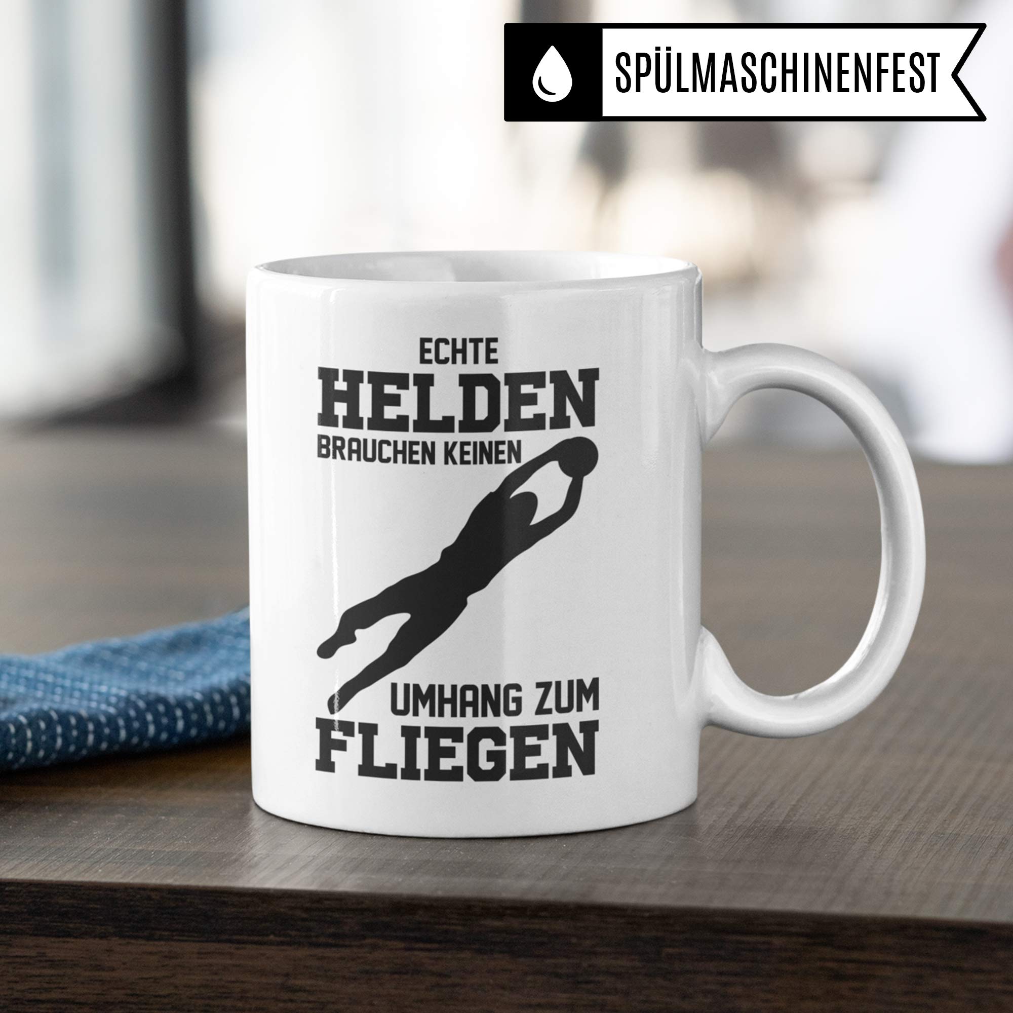 Pagma Druck Torwart Tasse - Geschenk Torhüter Spruch für jeden Handball und Fussball Torwart Geschenkidee Spruch