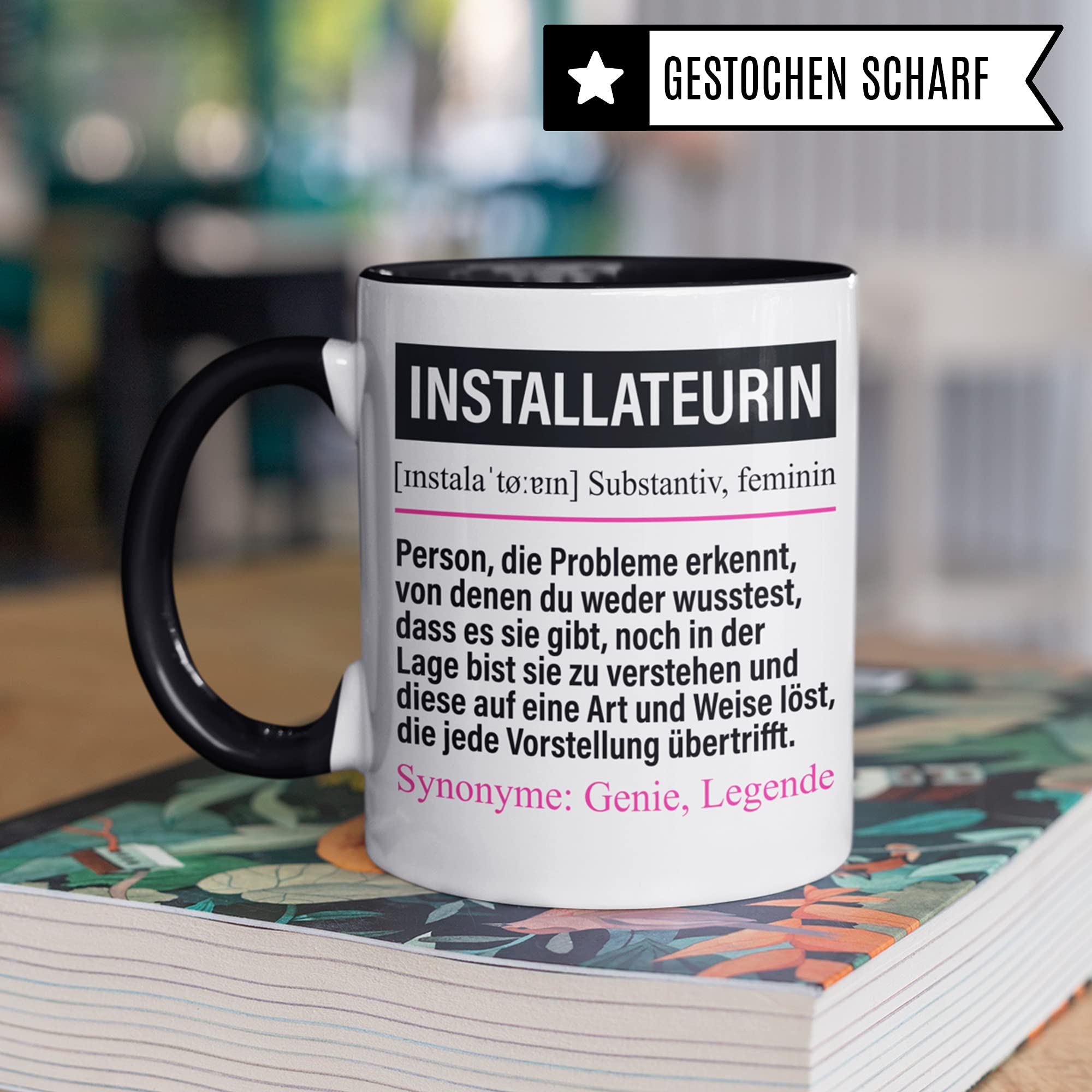 Installateurin Tasse lustig, Heizungsbauerin Geschenk, Spruch Heizungsbau Installateur Geschenkidee, Kaffeetasse Klempnerin Kaffeebecher Teetasse Heizungsinstallateurin Becher