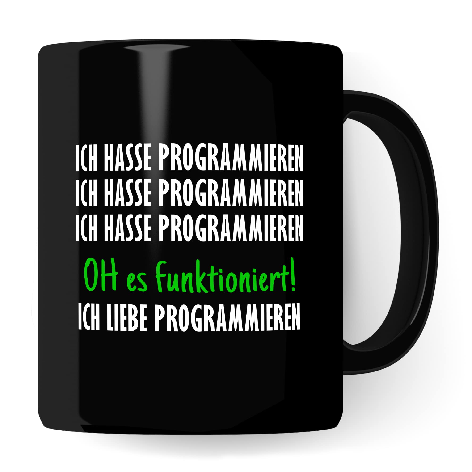 Programmieren Tasse Informatiker Kaffeetasse Informatikstudent Kaffee-Becher lustig Geschenk Sarkasmus Geschenkidee Programmierer