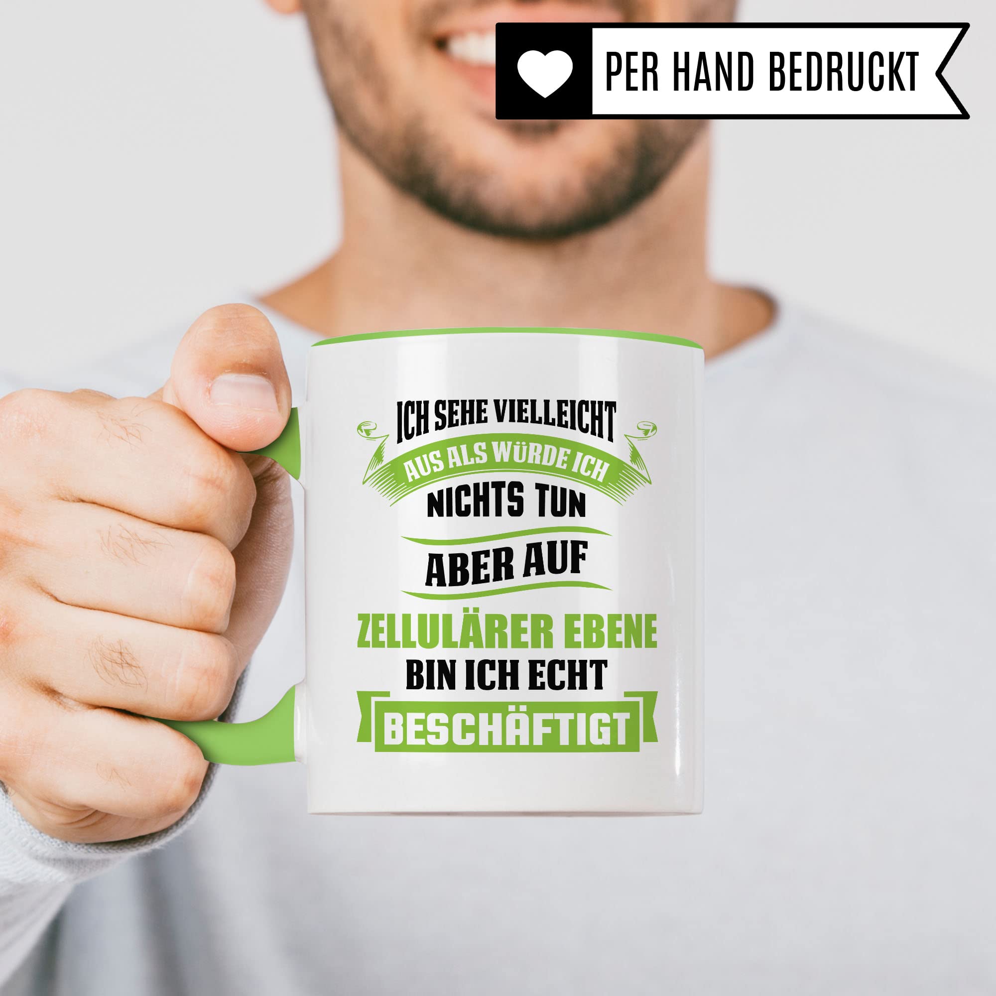 Biologie Tasse Geschenkidee Kaffeetasse Humor Witz Geschenk für Biologielehrer Kaffeebecher Biologe Becher