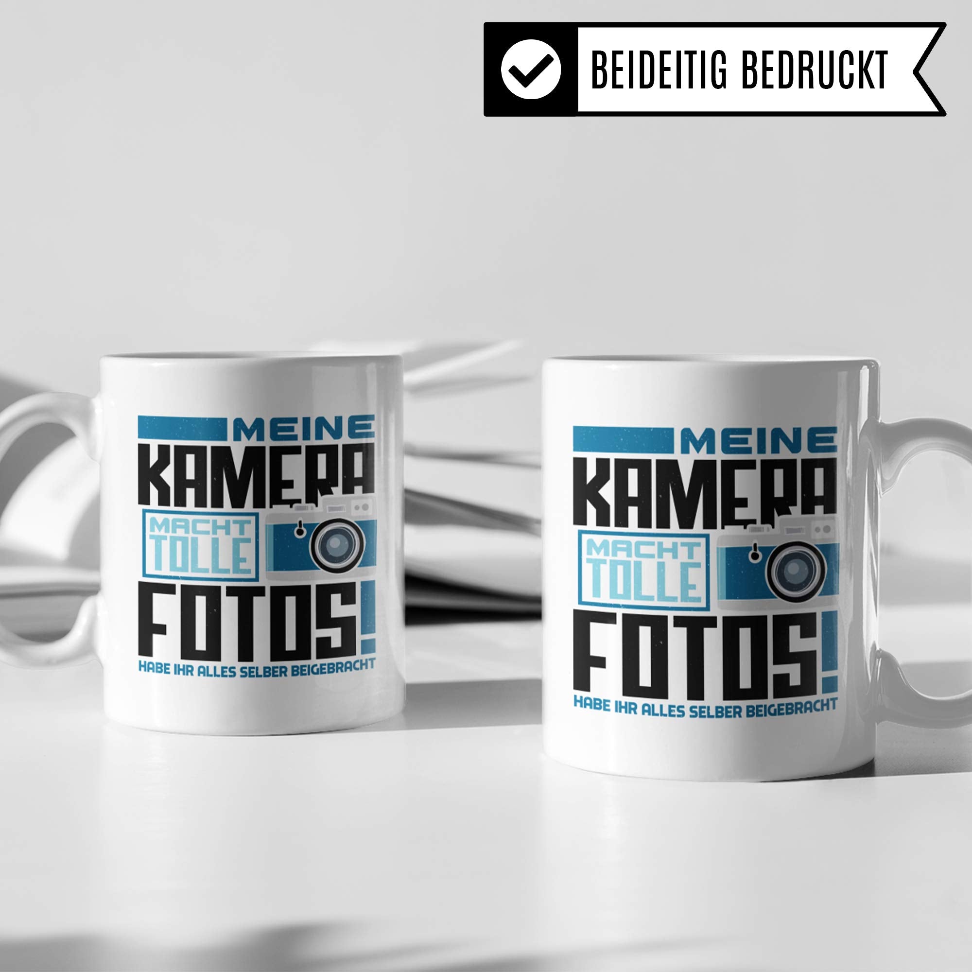 Pagma Druck Fotograf Tasse, Geschenk für Fotografen Becher, Foto Kaffeebecher Photograf, Kaffeetasse Fotografieren Spruch Objektiv Photography Kameramann