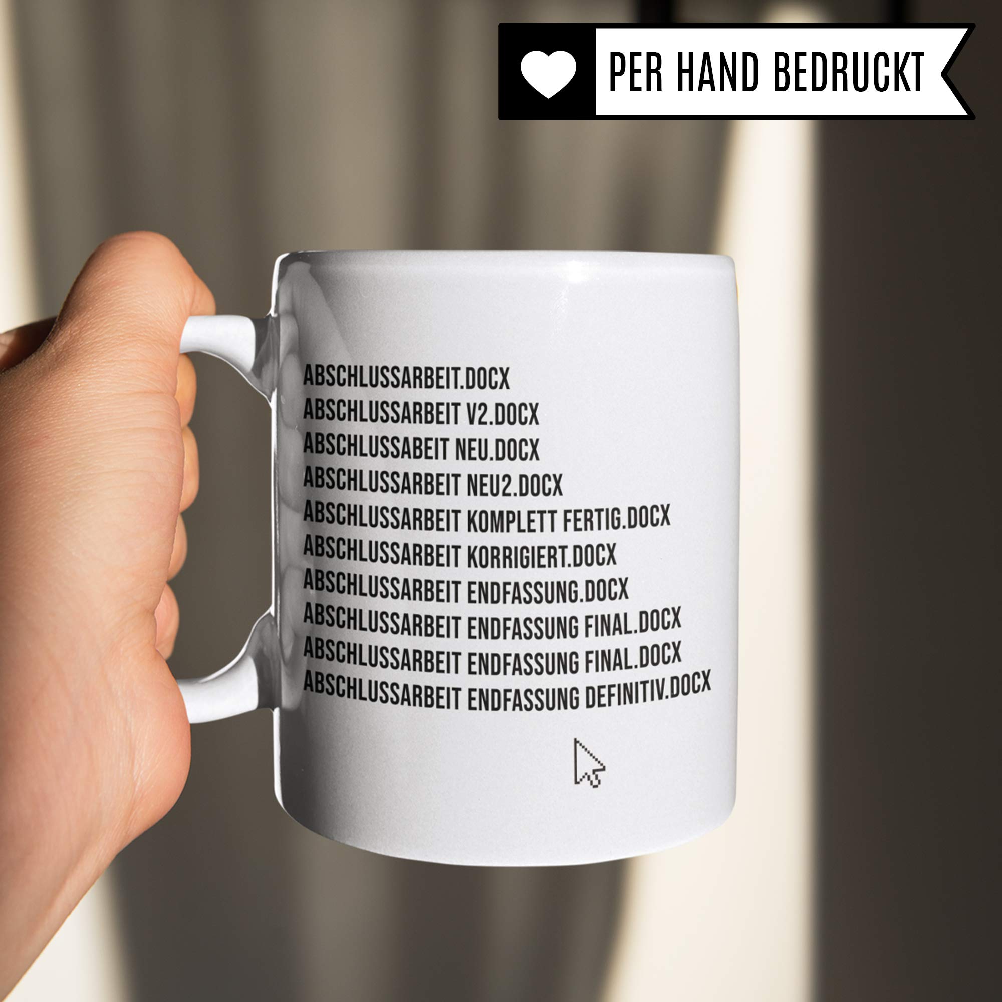 Pagma Druck Geschenke für Studenten, Tasse Studium, Studium Geschenkidee Uni Witz Becher, Kaffeetasse Studentin lustig, Abschluss Abschlussarbeit Bachelorarbeit Studieren Kaffeebecher