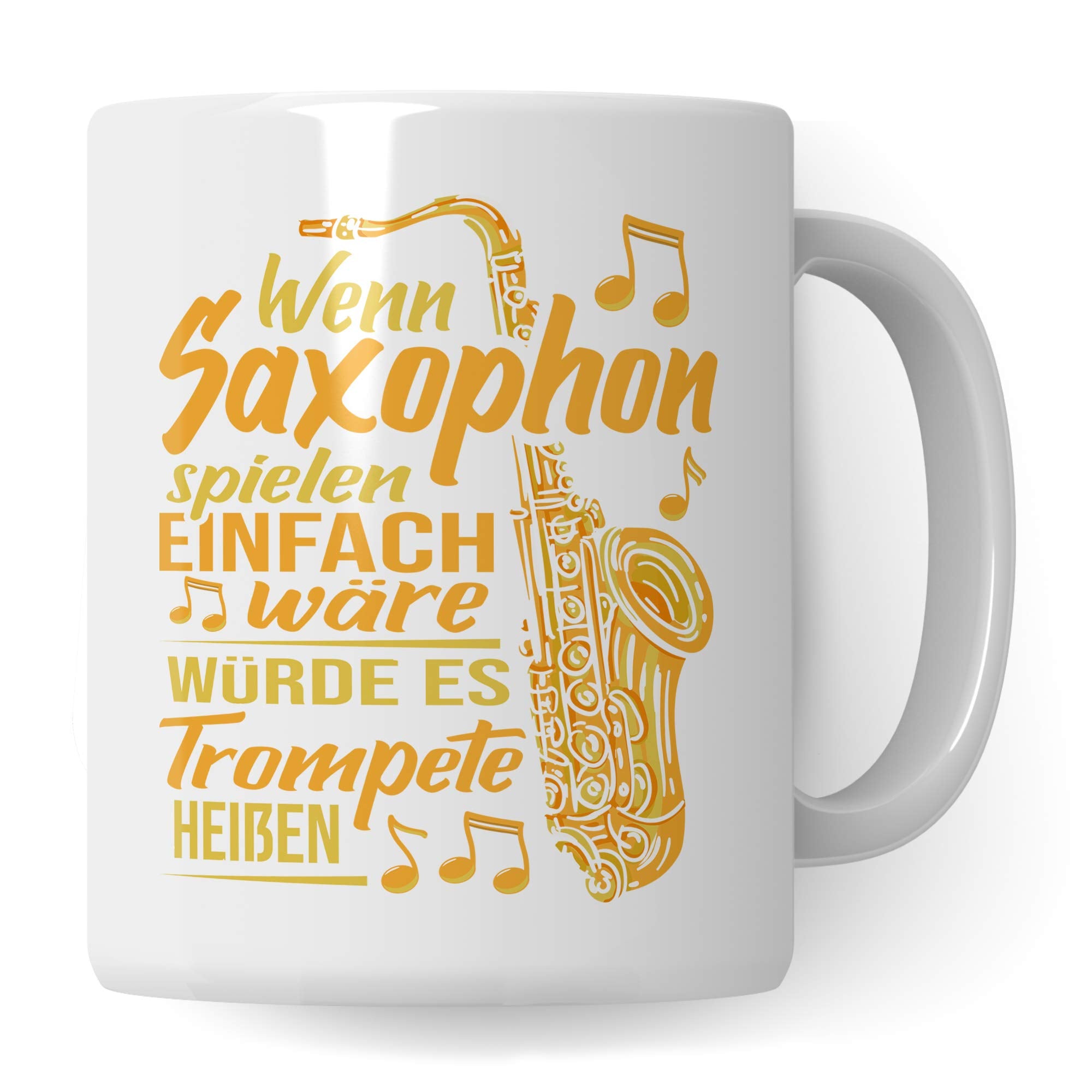 Pagma Druck Saxophon Geschenk Becher Saxophon Tasse Saxofon Geschenkidee Saxophonist Saxophonspieler Saxophone Retro Design