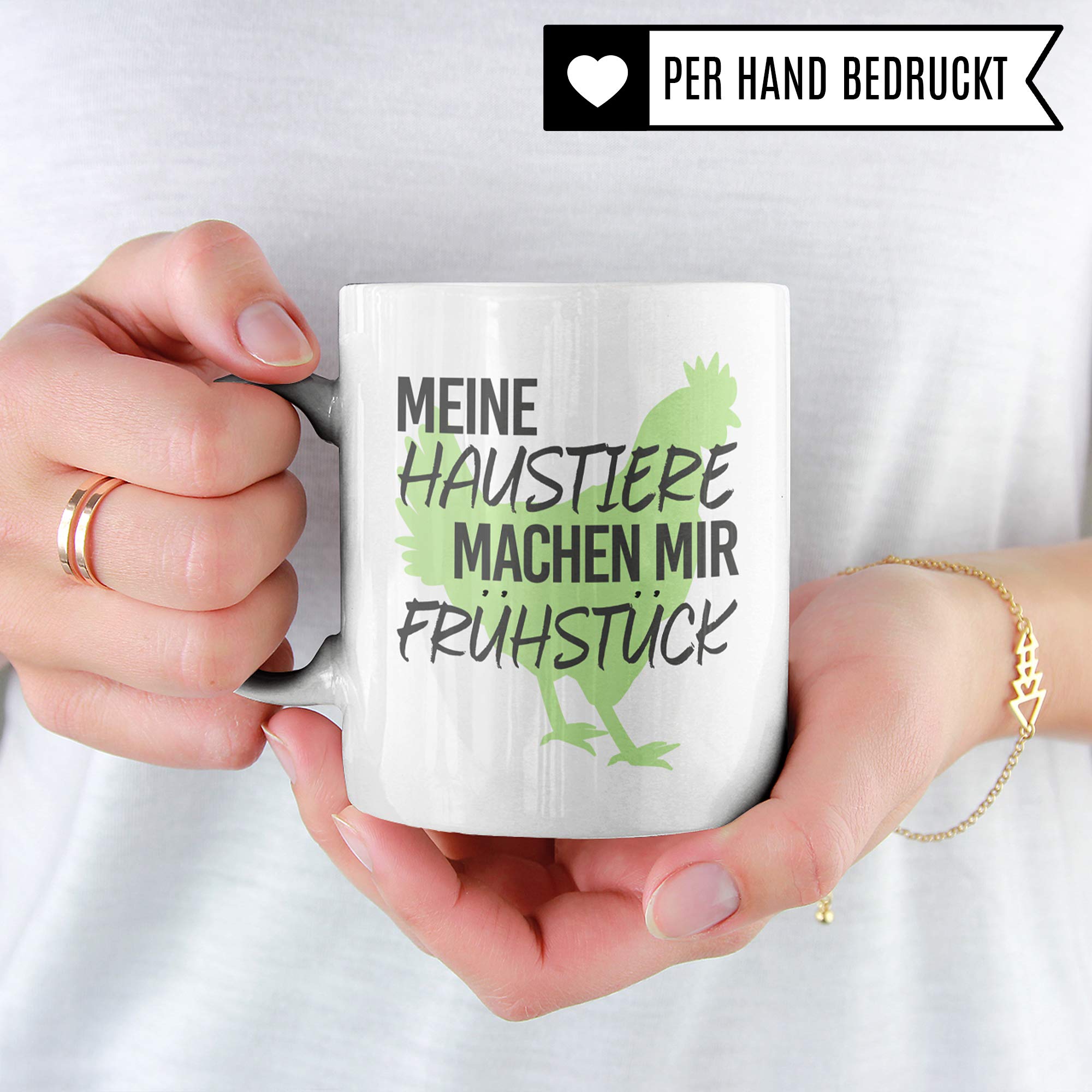 Pagma Druck Hühner Tasse lustig, Huhn Becher Geschenkidee, Hühner Geschenk Kaffeetasse für Hühnerhalter, Hühnerstall Spruch Bauernhof Haushuhn Hühnerhaltung Motiv Kaffeebecher