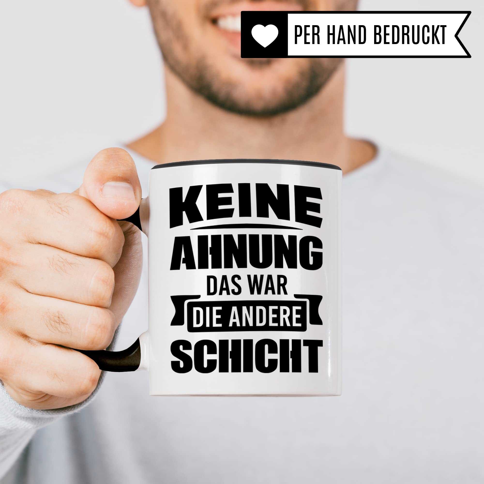 Schichtarbeit Tasse, Arbeit Kaffeetasse lustig, Job Geschenk für Schichtbetrieb, Kollegen Kaffeebecher Beruf Schicht Geschenkidee