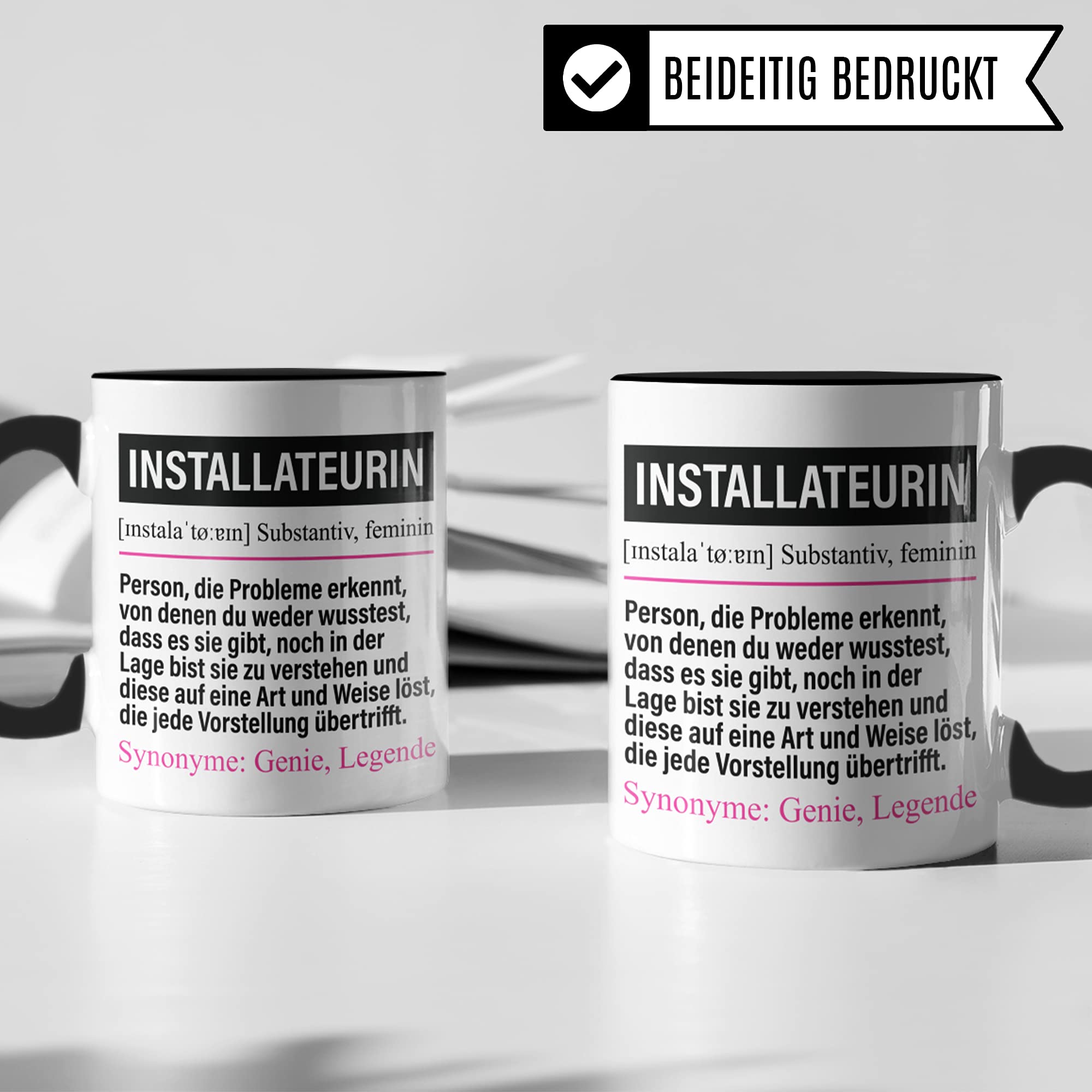 Installateurin Tasse lustig, Heizungsbauerin Geschenk, Spruch Heizungsbau Installateur Geschenkidee, Kaffeetasse Klempnerin Kaffeebecher Teetasse Heizungsinstallateurin Becher