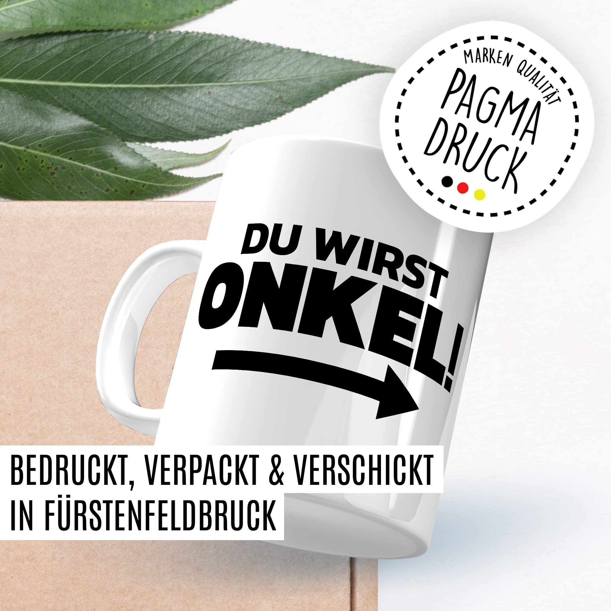 Du wirst Onkel Tasse Geschenk lustig Bruder Kaffeetasse Nichte Kaffee-Becher Neffe Geschenkidee werdender Onkel Definition Motiv Familie Humor Geschwister Patenonkel Pate