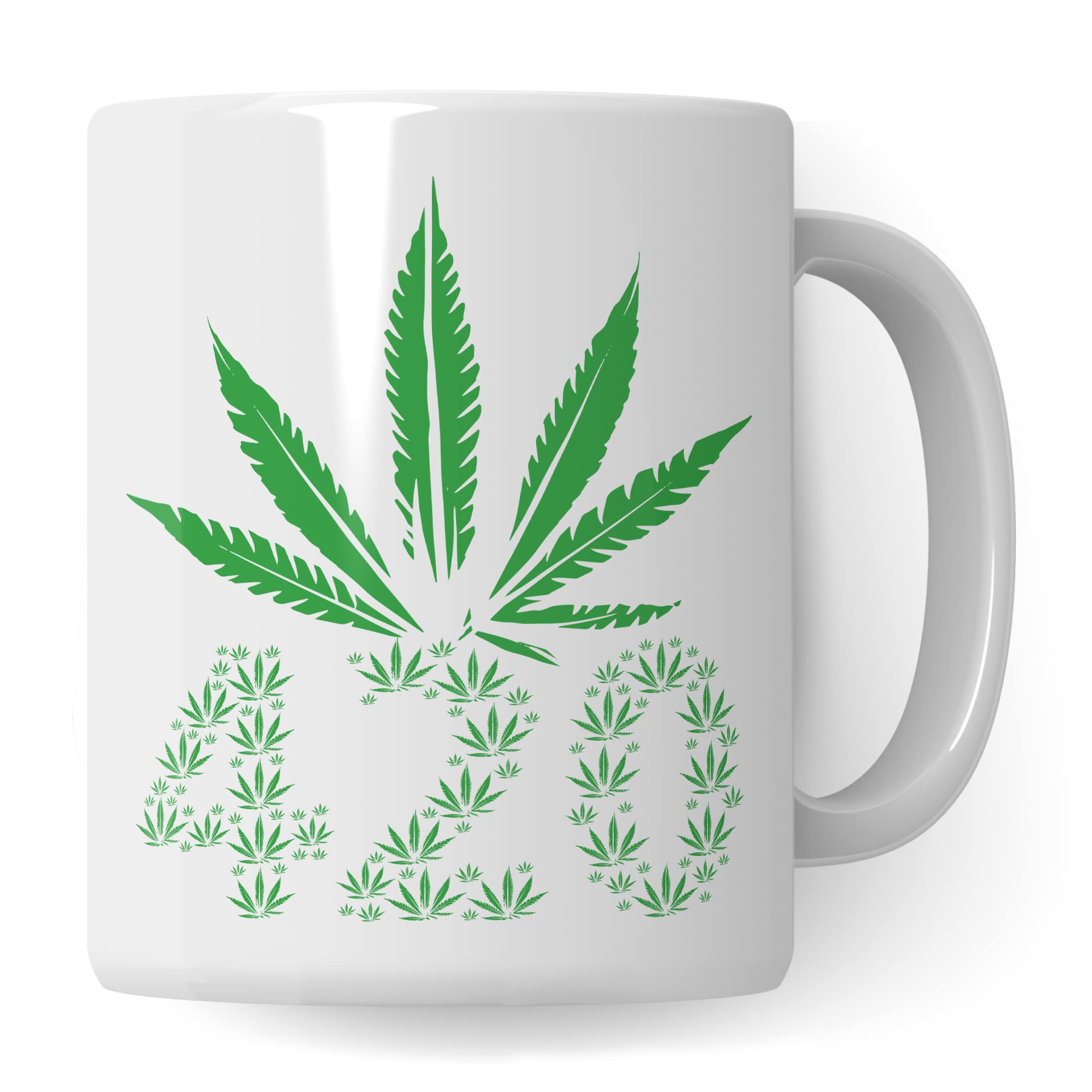 420 Tasse Weed Cannabis Tasse Kiffer Geschenk lustig Stoner Kaffeetasse mit Cannabis Motiv Kiffer Geschenkidee Marihuana Kaffeebecher Teetasse