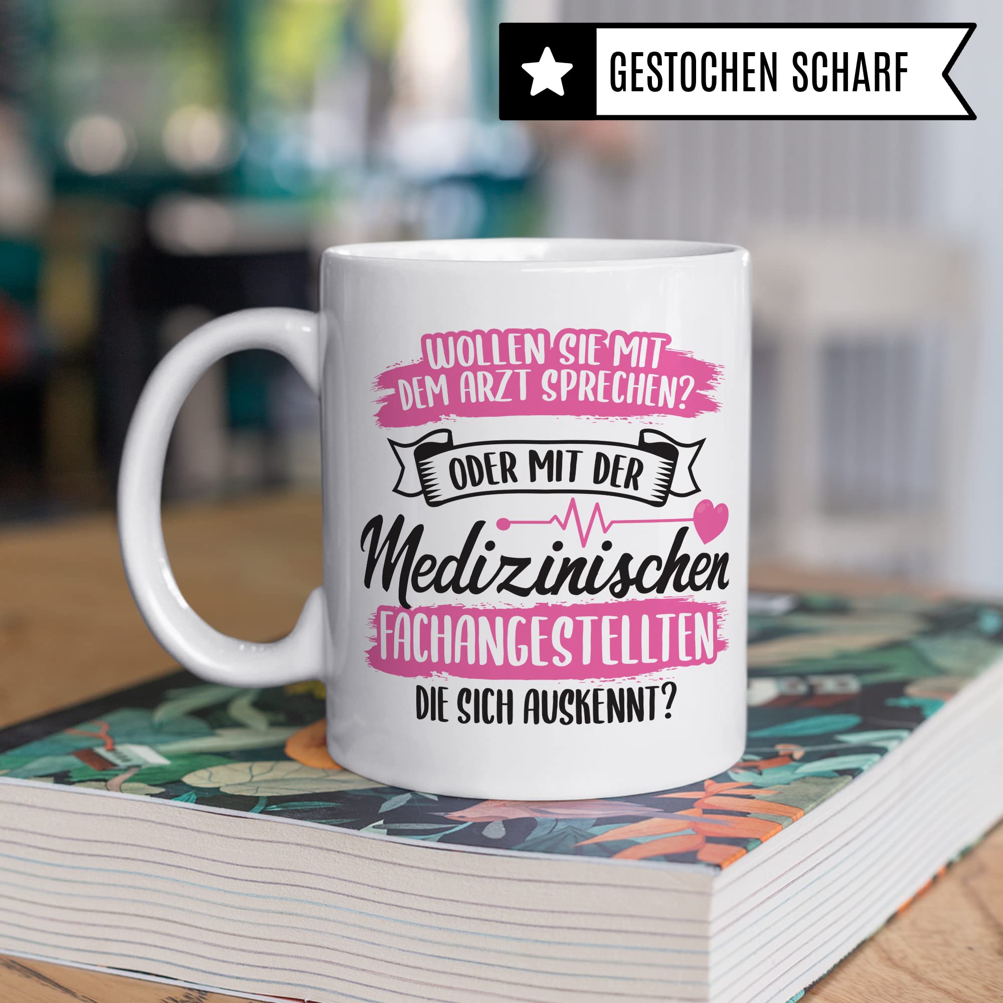 MFA Tasse - Geschenk für Medizinischen Fachangestellte die sich auskennt - Krankenschwester Arzthelferin Medizinische Fachangestellte Kaffee-Becher