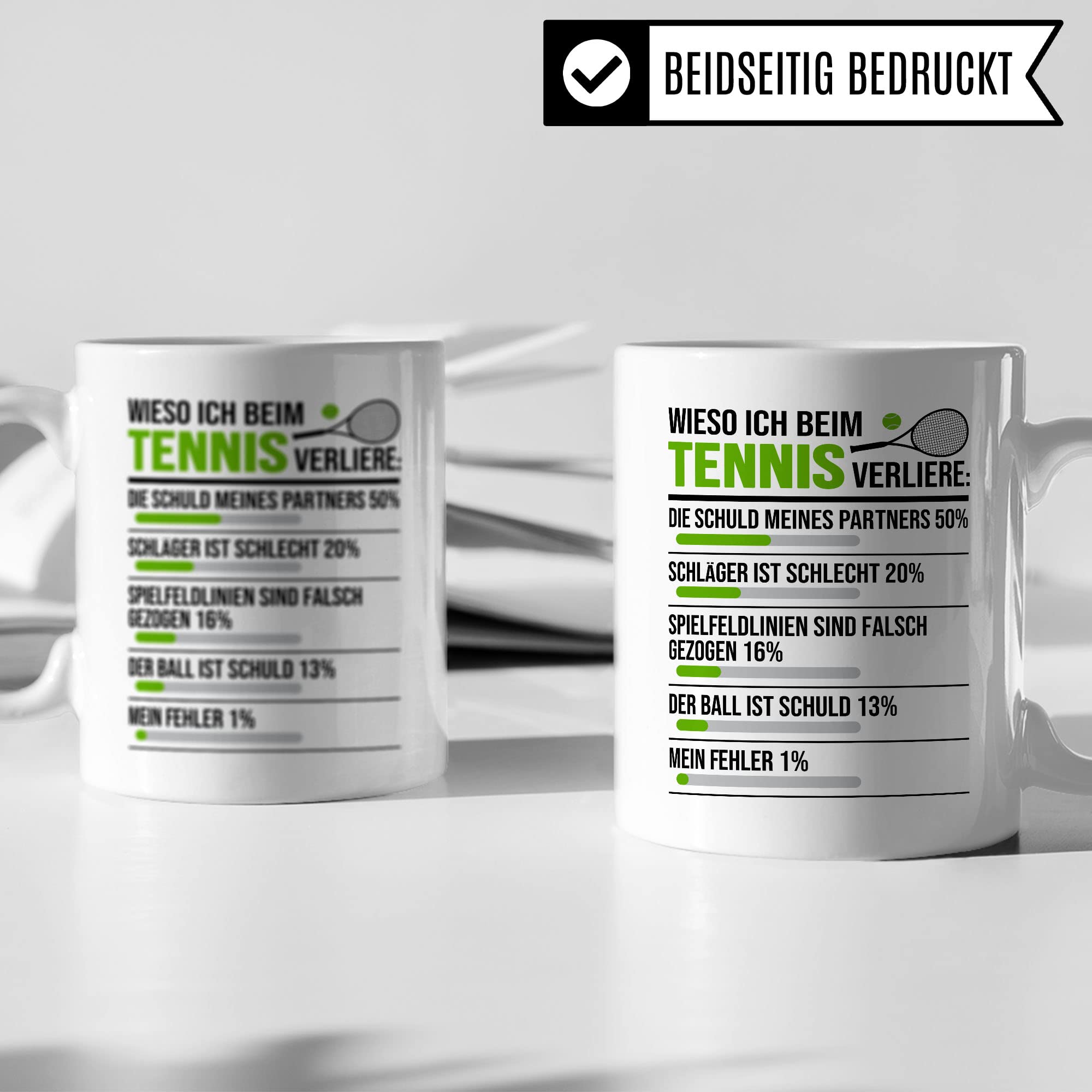 Tennis Tasse, Wieso Ich beim Tennis verliere Tennis-Spruch, Geschenk Tennisspieler Tennis-Spielerin, Tennisprofi Tennisliebhaber, Geschenkidee Kaffeetasse Kollegen Spielpartner
