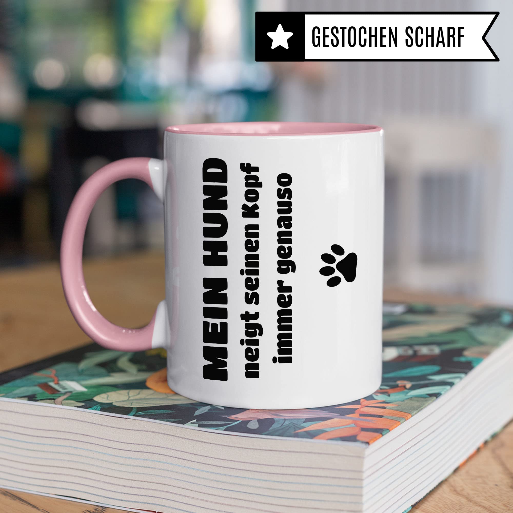 Hunde Tasse Geschenkidee Haustier Kaffeetasse Humor Witz Geschenk für Hundebesitzer Kaffeebecher Hund Becher