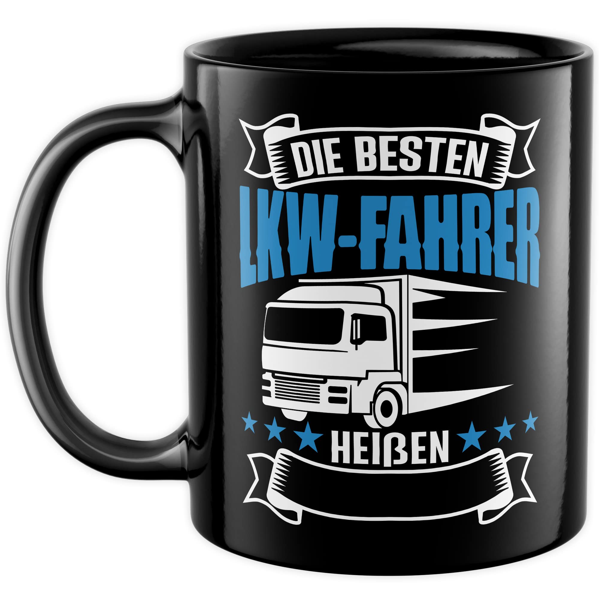 LKW Tasse personalisierbar Lkw Fahrer Kaffeetasse anpassbar Kaffee-Becher mit Wunsch Name lustig Geschenkidee persönlich Fernfahrer Geschenk Lastwagen Spediteur Custom Tasse mit Spruch