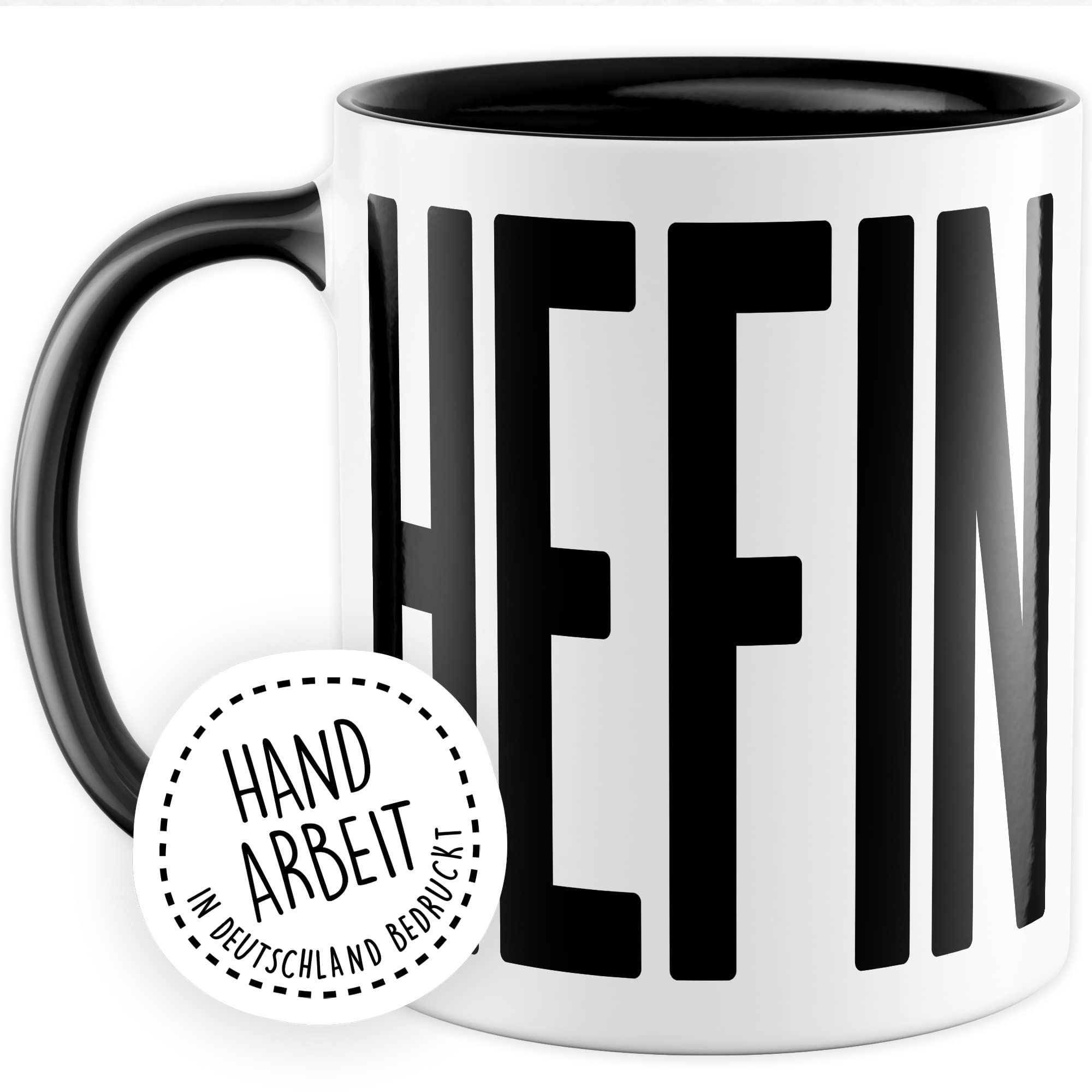 Chef Tasse Henkel coole Kaffeetasse Boss Arbeit Büro Kaffee-Becher Witz coole Bürotasse mit Griff C kreatives Geschenk Vorgesetzer Abteilungsleiter Kollege Arbeitskollege Geschenkidee Chef