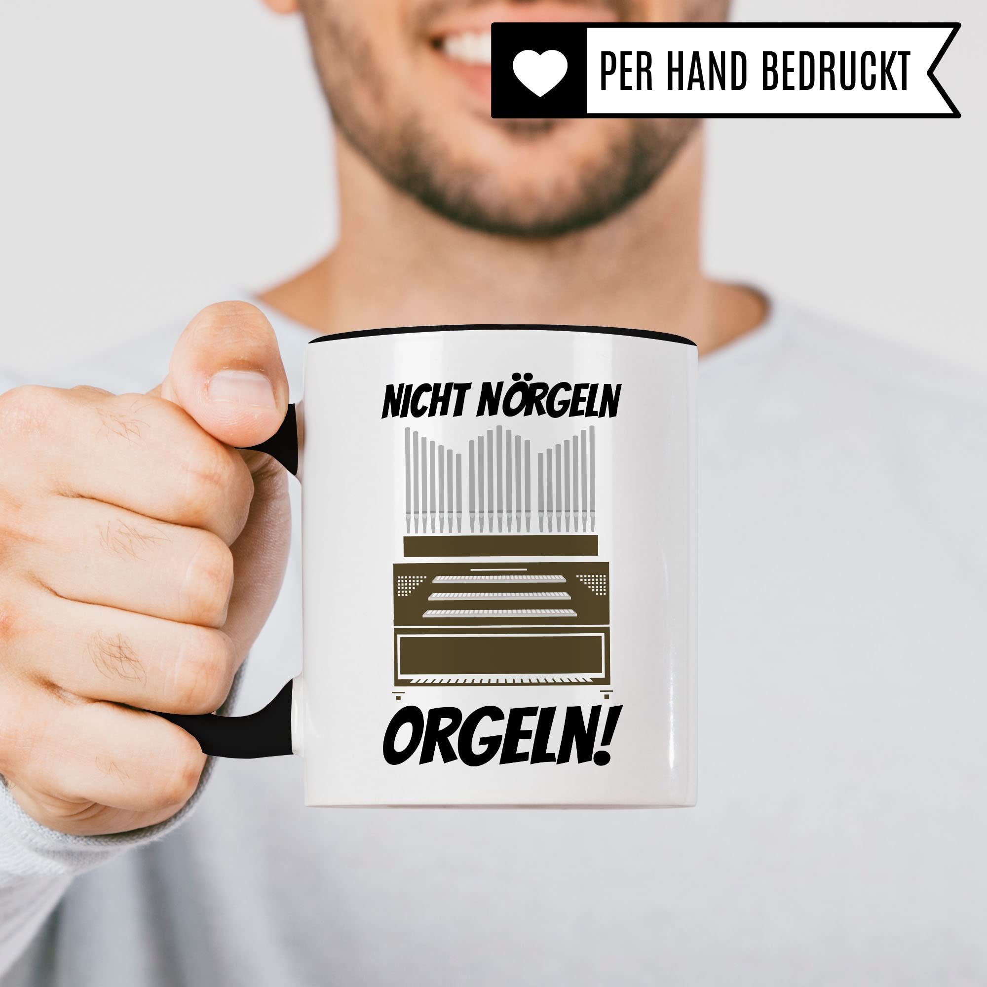 Orgel Tasse Geschenkidee Kaffeetasse Humor Witz Geschenk für Orgelspieler Kaffeebecher orgeln Becher