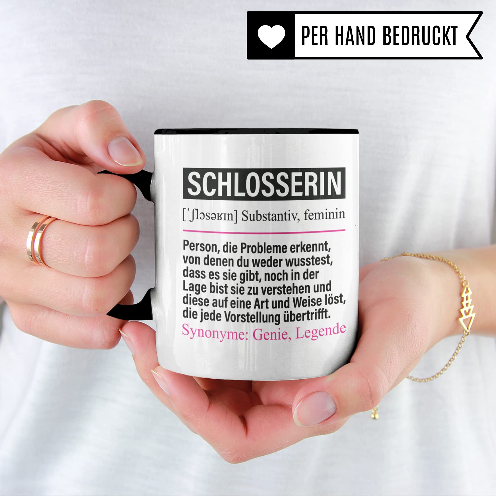 Tasse Schlosserin lustig, Schlosserin Geschenk Beruf, Spruch Kaffeebecher Spengler Geschenkidee, Beruf Kaffee-Tasse Teetasse Becher