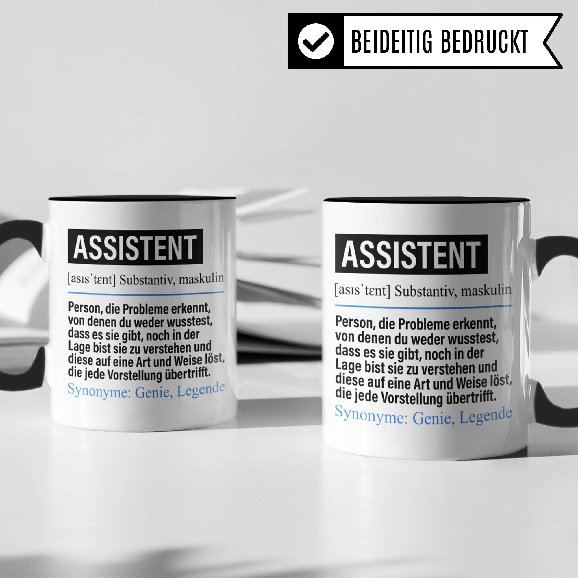 Pagma Druck Tasse Assistent lustig, Assistent Geschenk, Spruch Hilfskraft Geschenkidee, Kaffeetasse Beruf Kaffeebecher Teetasse Assistenten Becher