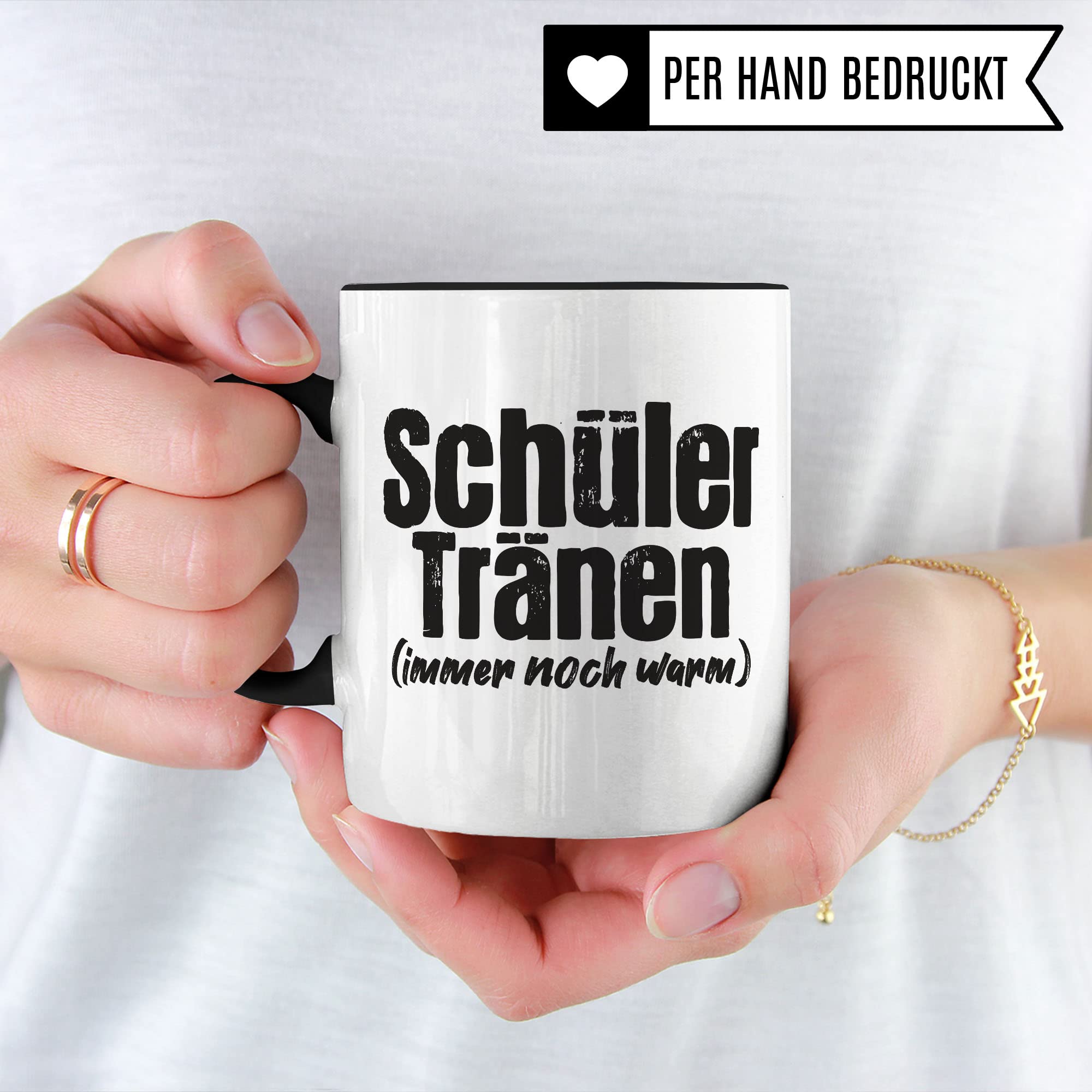 Lehrer Tasse lustig - Schüler Tränen noch warm - Kaffeetasse Schule Geschenk für Lehrer & Lehrerin Witz Kaffee-Becher