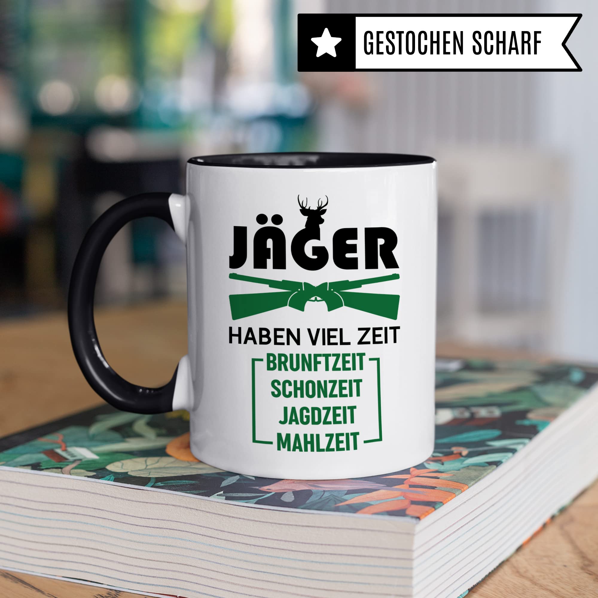 Jäger Tasse Geschenkidee, Jagd Geschenk, Kaffeetasse Humor Witz Geschenk für Jägerei, Kaffeebecher für Männer