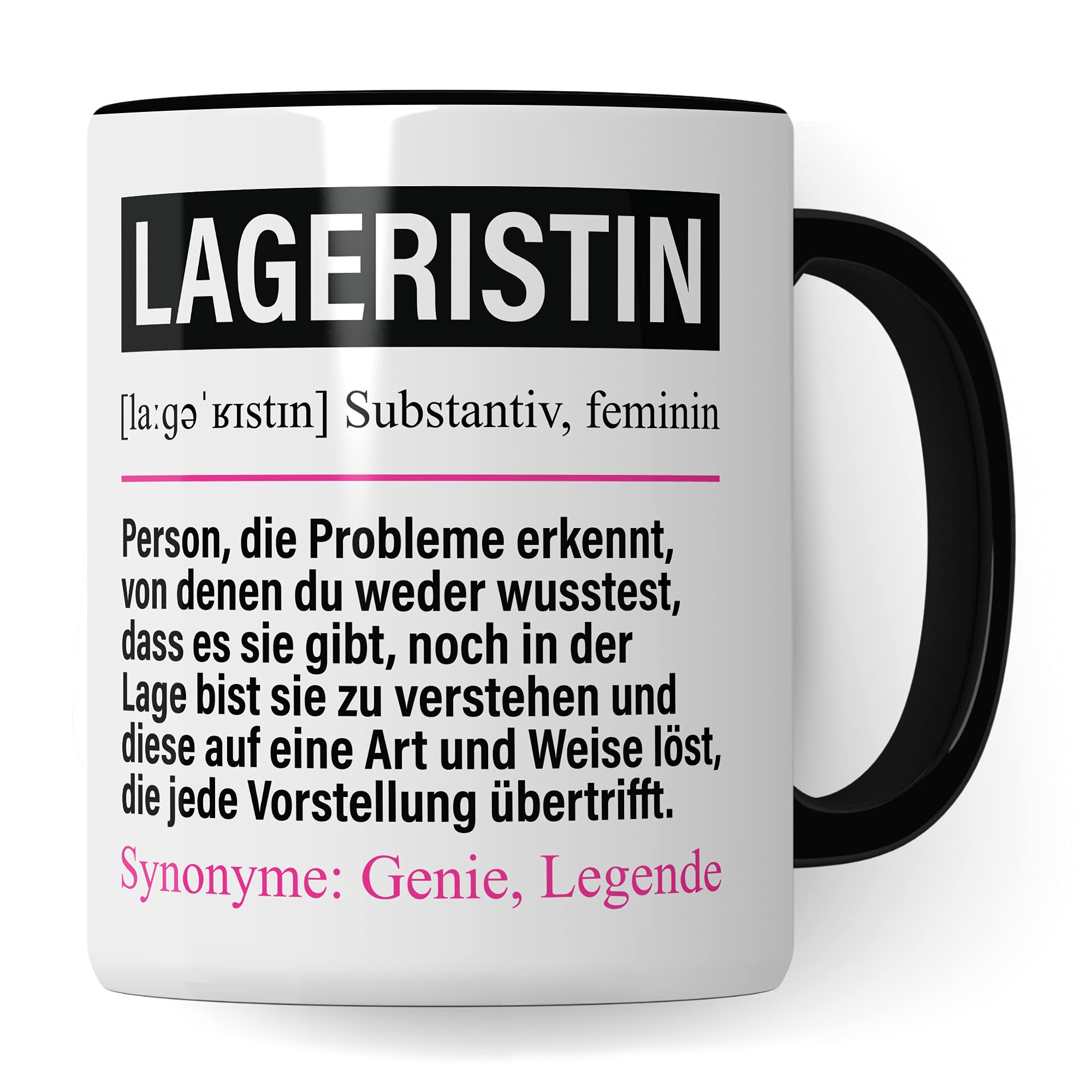 Lageristin Tasse lustig, Lageristin Geschenk Beruf, Spruch Fachlageristin Geschenkidee, Kaffeetasse Beruf Lagerarbeiterin Kaffeebecher Teetasse Becher