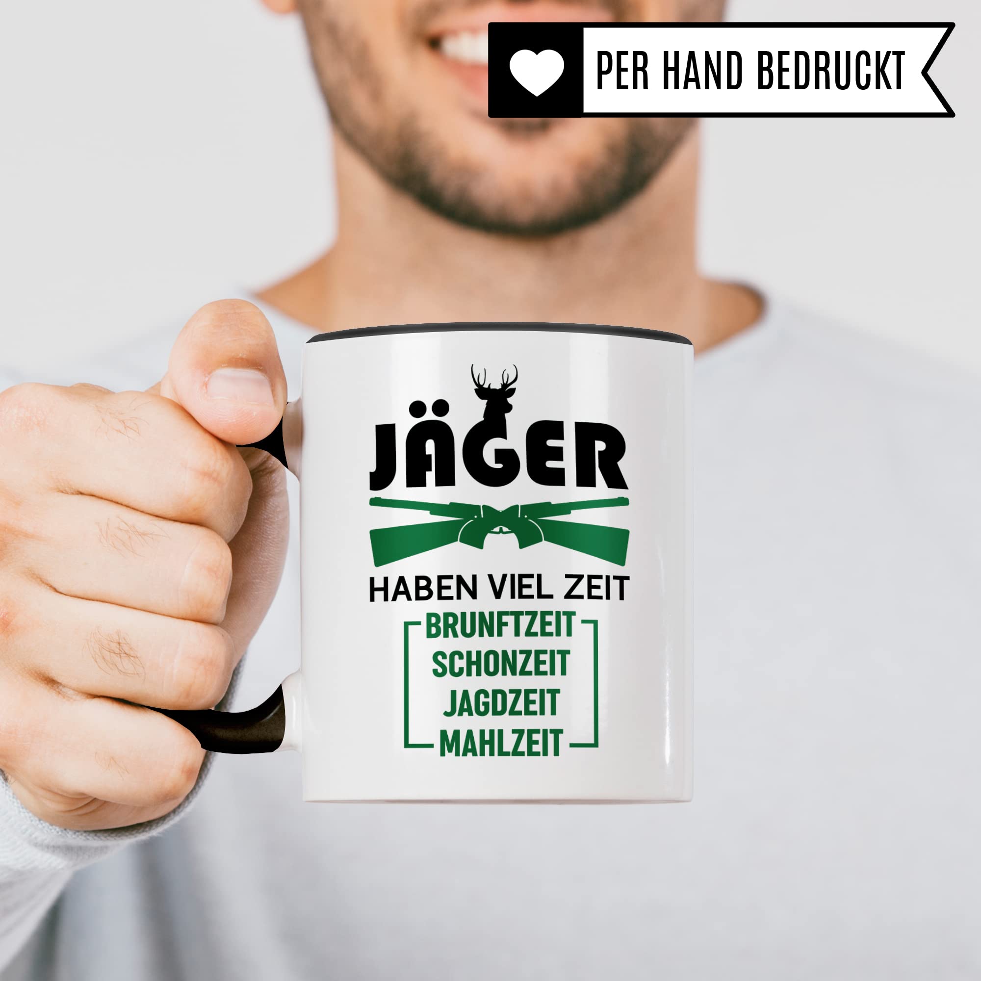 Jäger Tasse Geschenkidee, Jagd Geschenk, Kaffeetasse Humor Witz Geschenk für Jägerei, Kaffeebecher für Männer