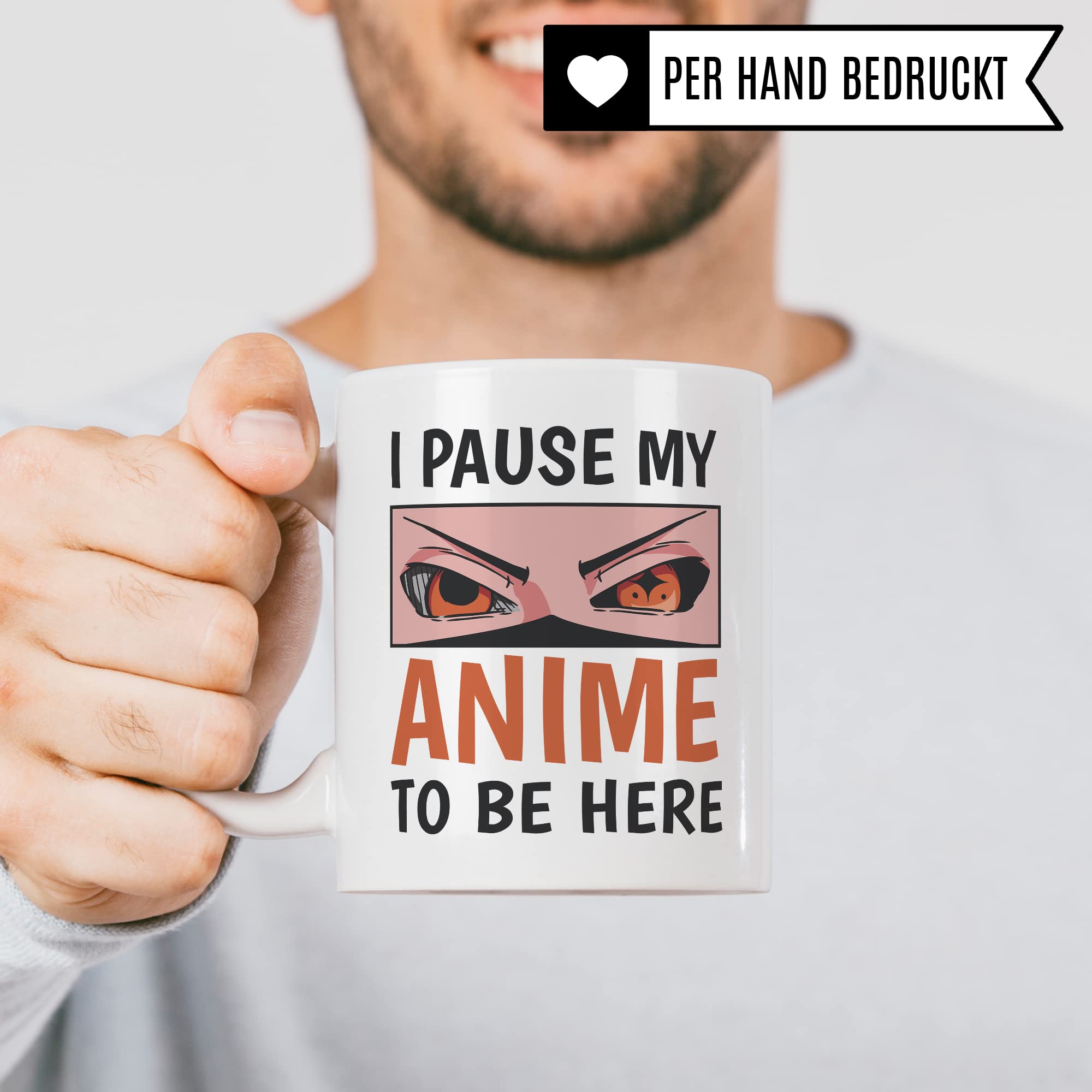 Anime Kaffeetasse, Japan Geschenk, Manga Kaffeebecher, Tasse Humor Witz Geschenkidee für Animefan, Manga Becher