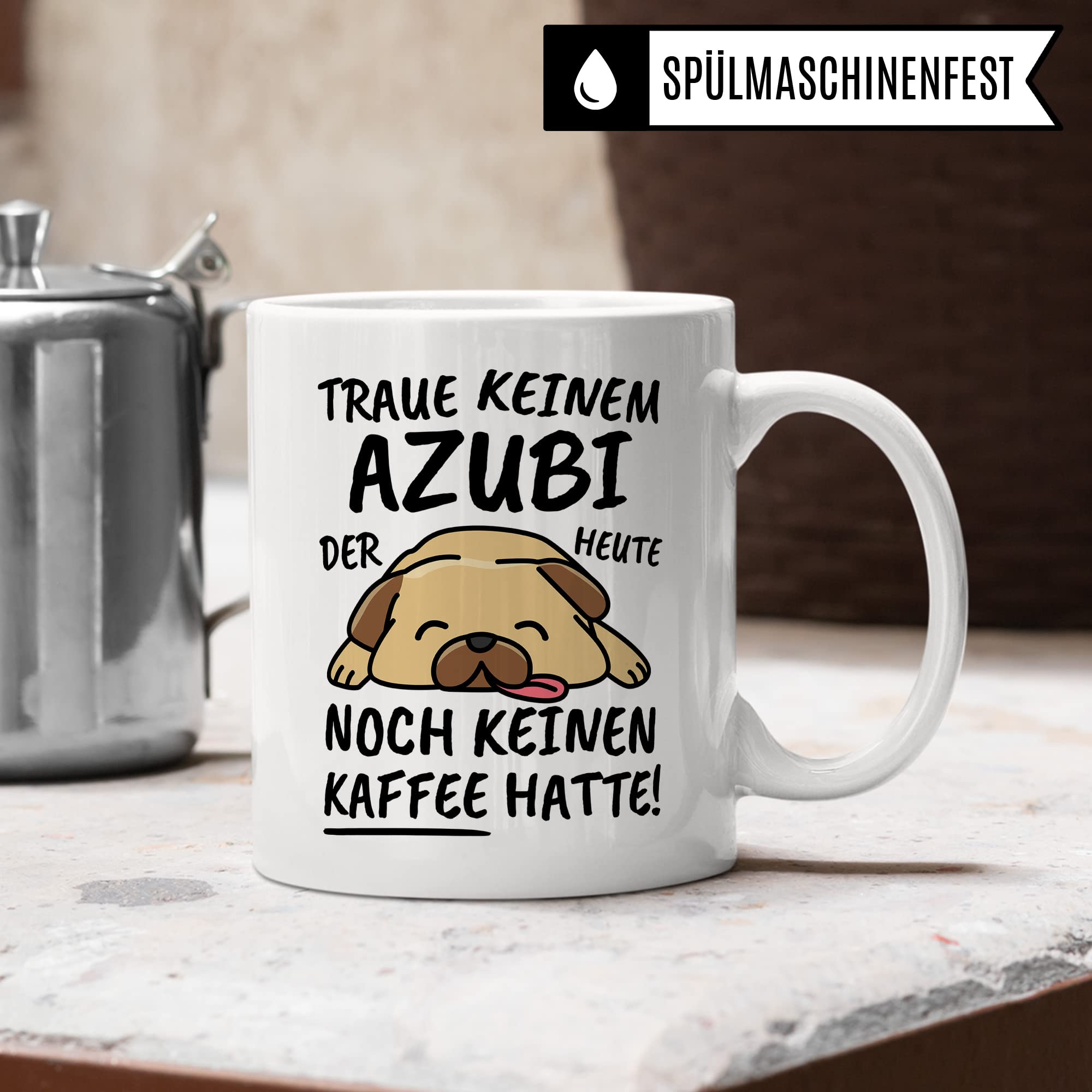 Tasse Azubi lustig, Azubi Geschenk Beruf, Spruch Kaffeebecher Azubi Geschenkidee, Auszubildender Lehrling Stift Kaffee-Tasse Teetasse Becher