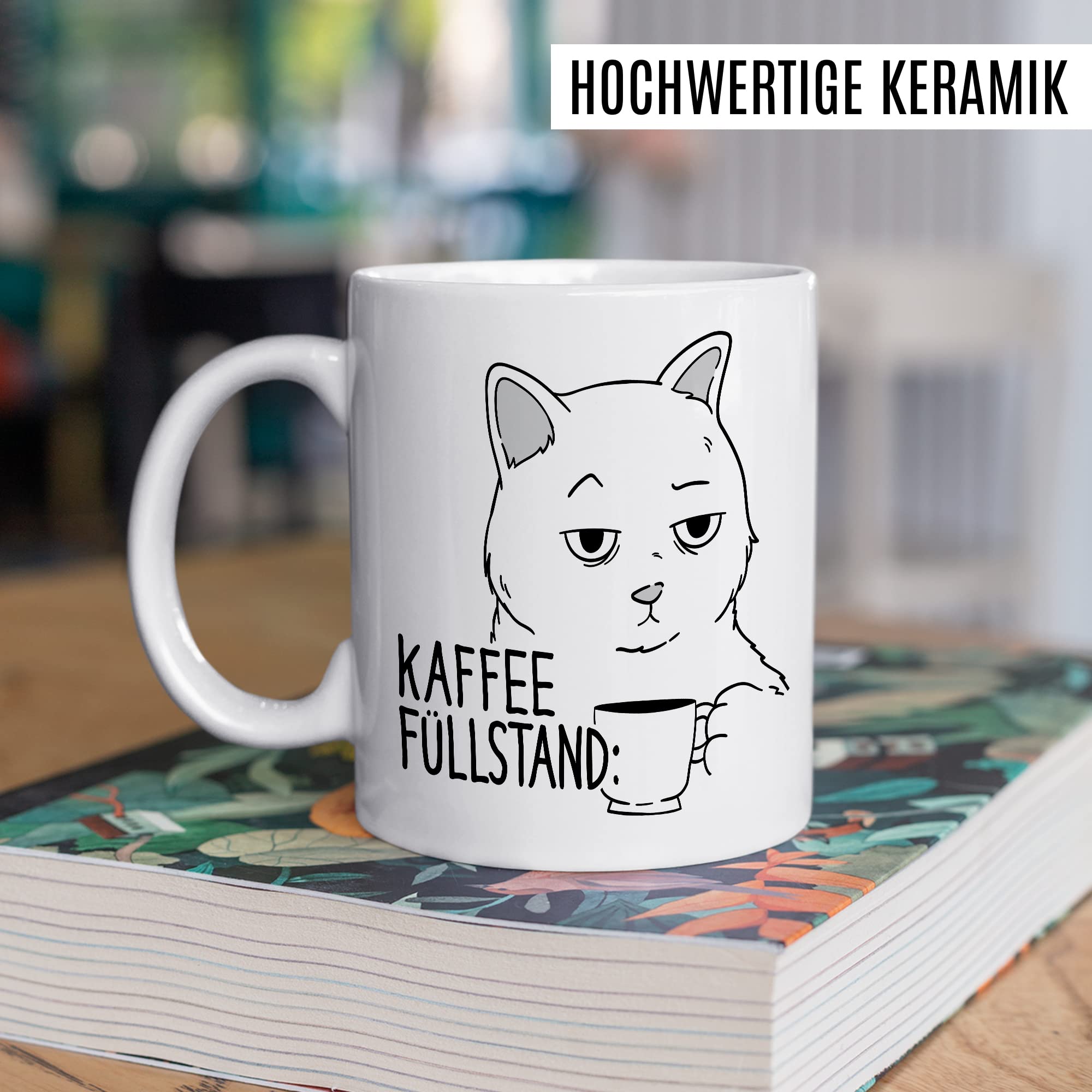 Tasse Kaffee-Füllstand Geschenk, Zu müde zum arbeiten gleich fang ich an Geschenkidee Kaffee-Liebhaber Kaffee-Becher Kaffeetasse Kaffee-Fans Kaffee-Genießer Tasse mit Spruch lustig