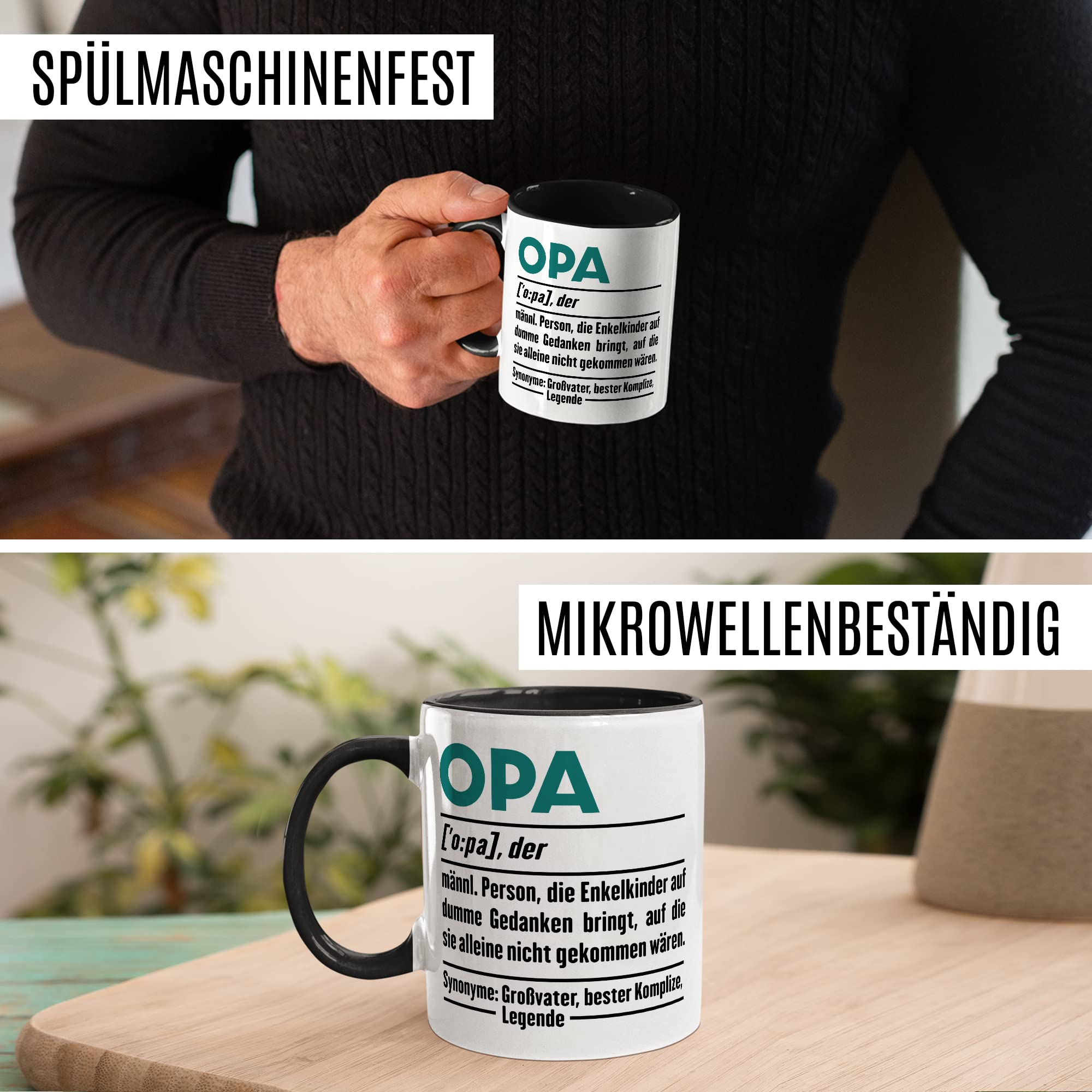 Tasse Opa Enkel Spruch Opas Geschenk Großvater schöne Geschenkidee Kaffee-Becher