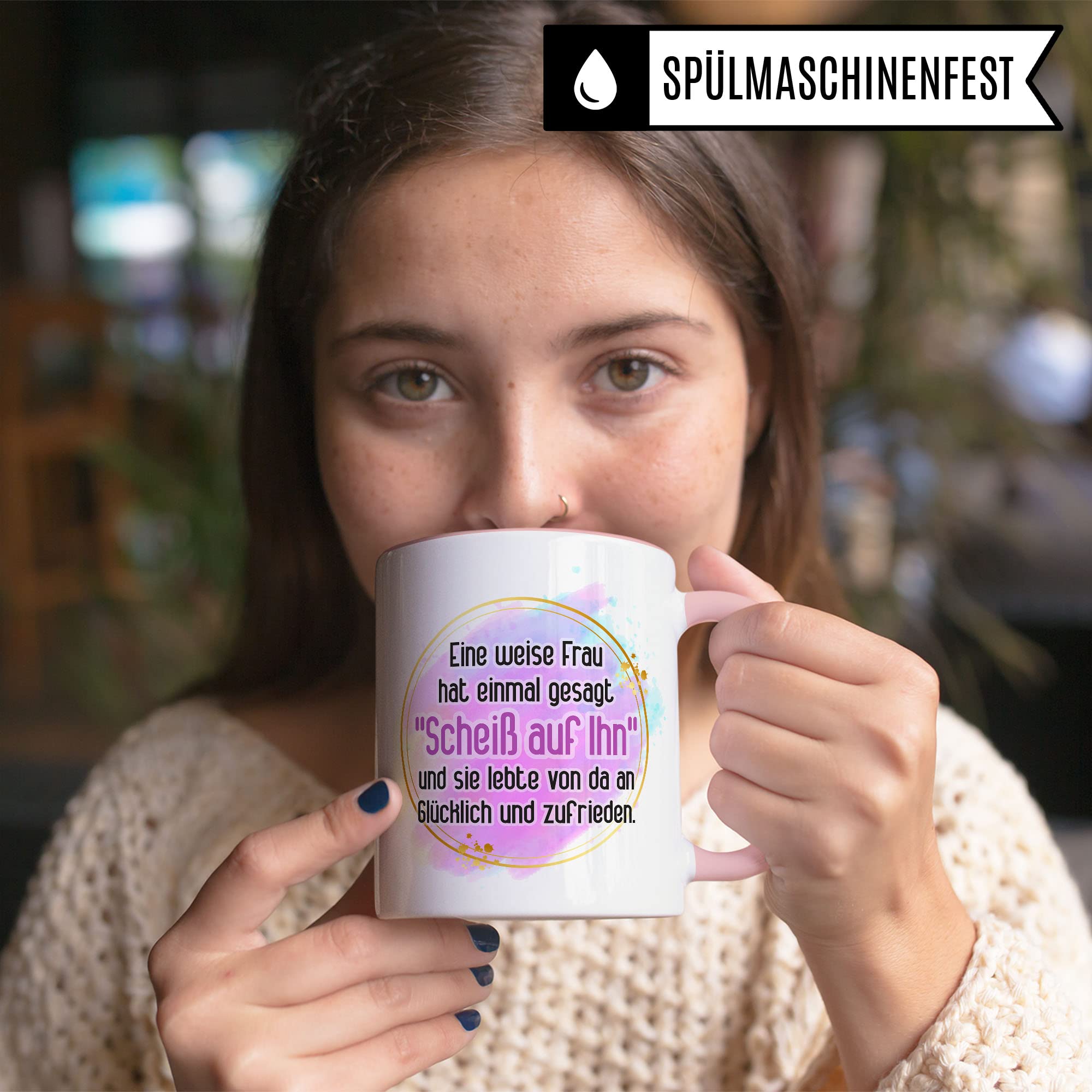 Scheidung Tasse: Scheiß auf Ihn Scheidung Trennung Spruch lustig Motiv Geschenkidee Kaffeetasse Divorce Kaffee-Becher beste Freundin