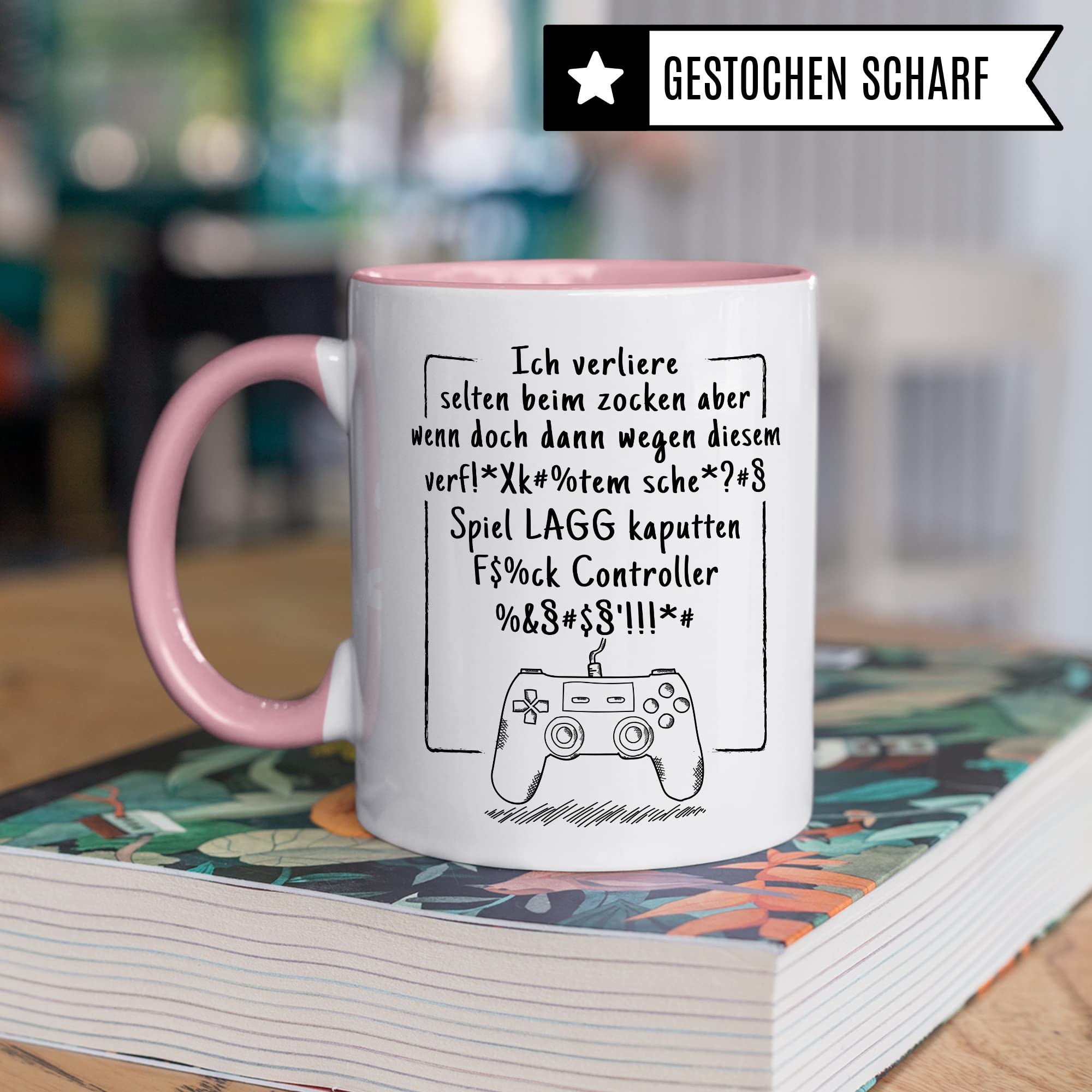 Tasse Gamer Witz lustiger Gaming Kaffee-Becher Zocker Kaffeetasse Controller Spruch Teetasse Nerd Geschenkidee Computer-Spiele Geschenk