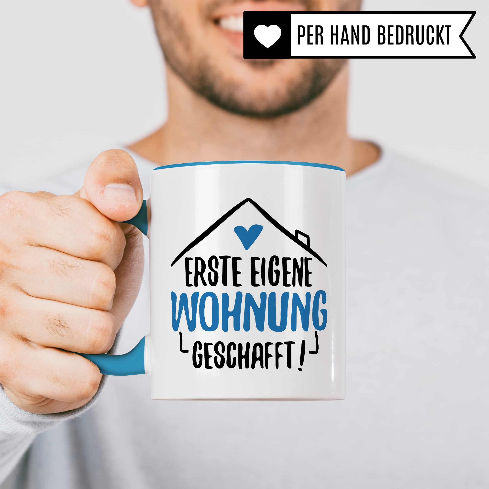 Tasse Eigene Wohnung Erste Wohnung Kaffee-Becher Wohnung Kaffeetasse Geschenk Geschenkidee Einweihungsparty Auszug Umzug Teetasse Ausziehen Eltern Ausstattung Geschirr