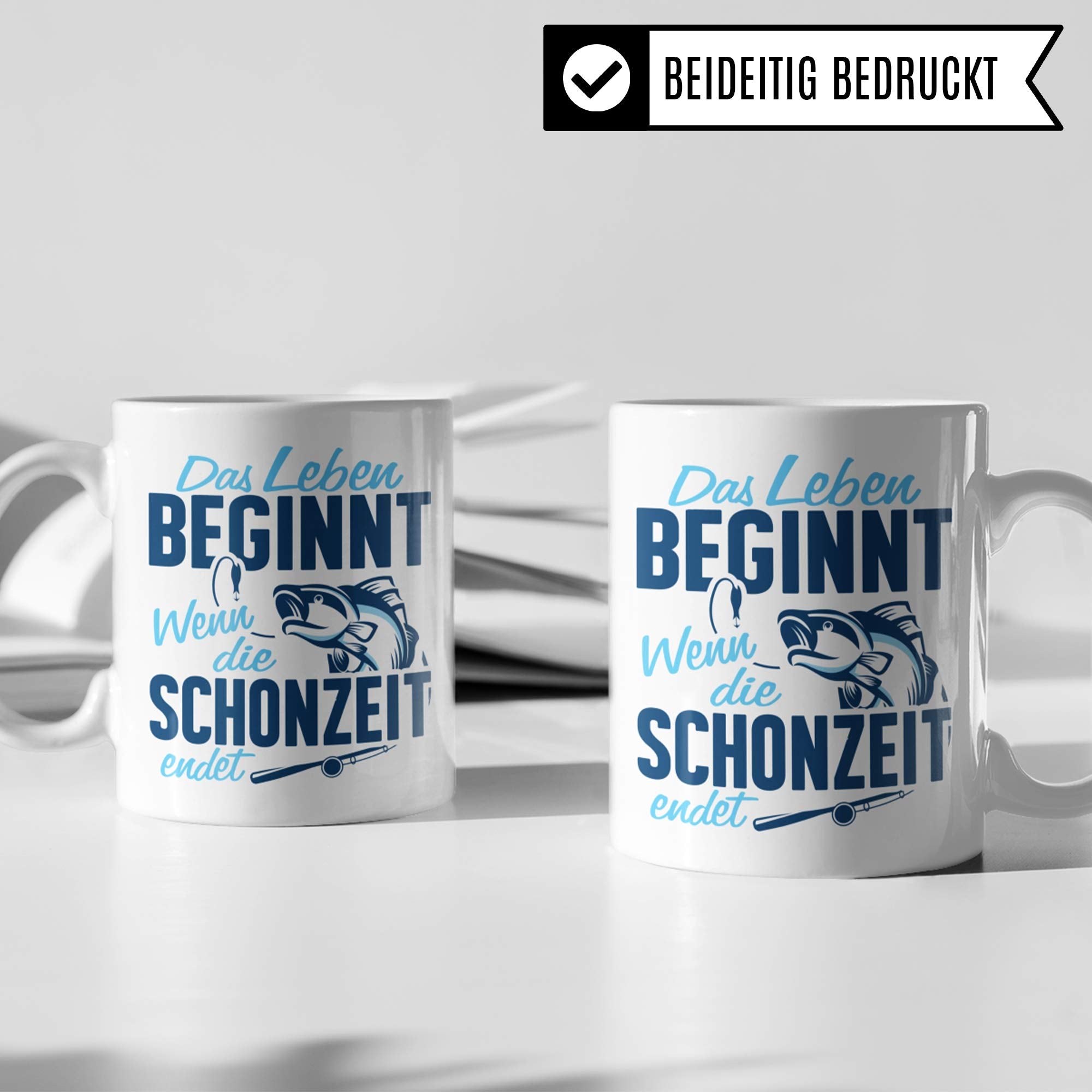 Tasse Angler Geschenk, Angeln Spruch Becher Geschenkidee, Kaffeetasse Fischer Fisch Angel Angelrute Kaffeebecher