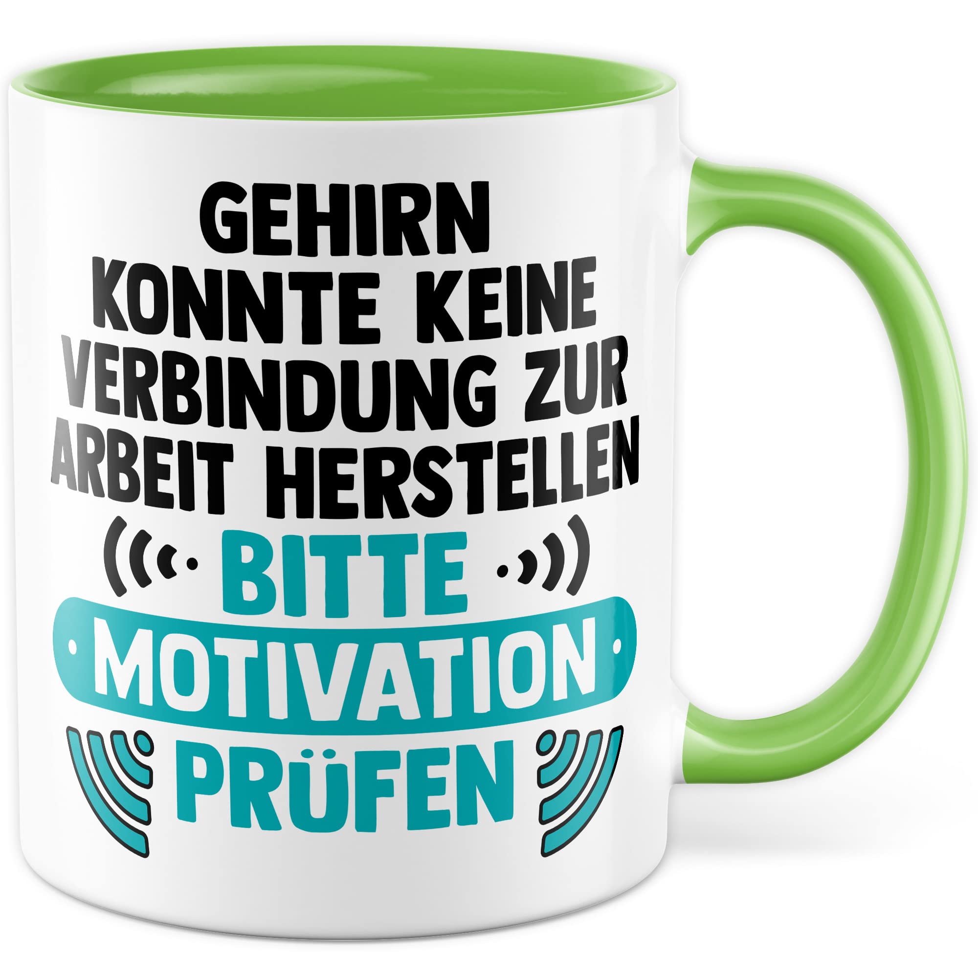 Büro Tasse lustig Arbeitstasse mit humorvollem Spruch Kaffeetasse Witz Kaffee-Becher Arbeitsplatz Chef Geschenk Kollege Geschenkidee Kollegin