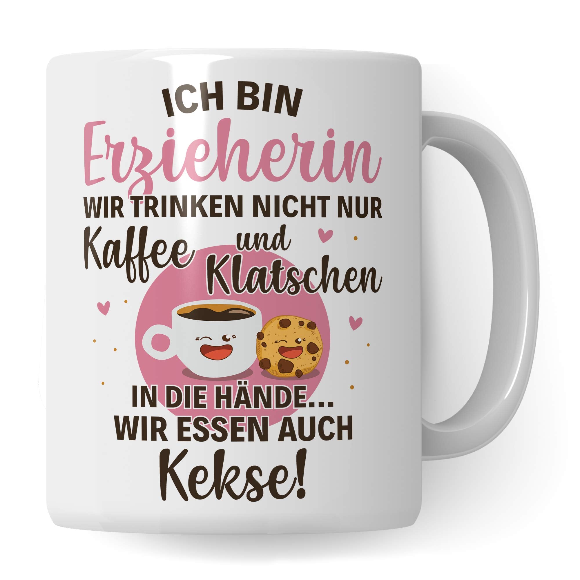 Pagma Druck Erzieherin Tasse, Abschiedsgeschenk Kindergarten, Erzieherin Geschenk Becher, Kaffeetasse Kindergarten Abschied Geschenkidee Kita Dankeschön für Kindergärtnerin Tagesmutter