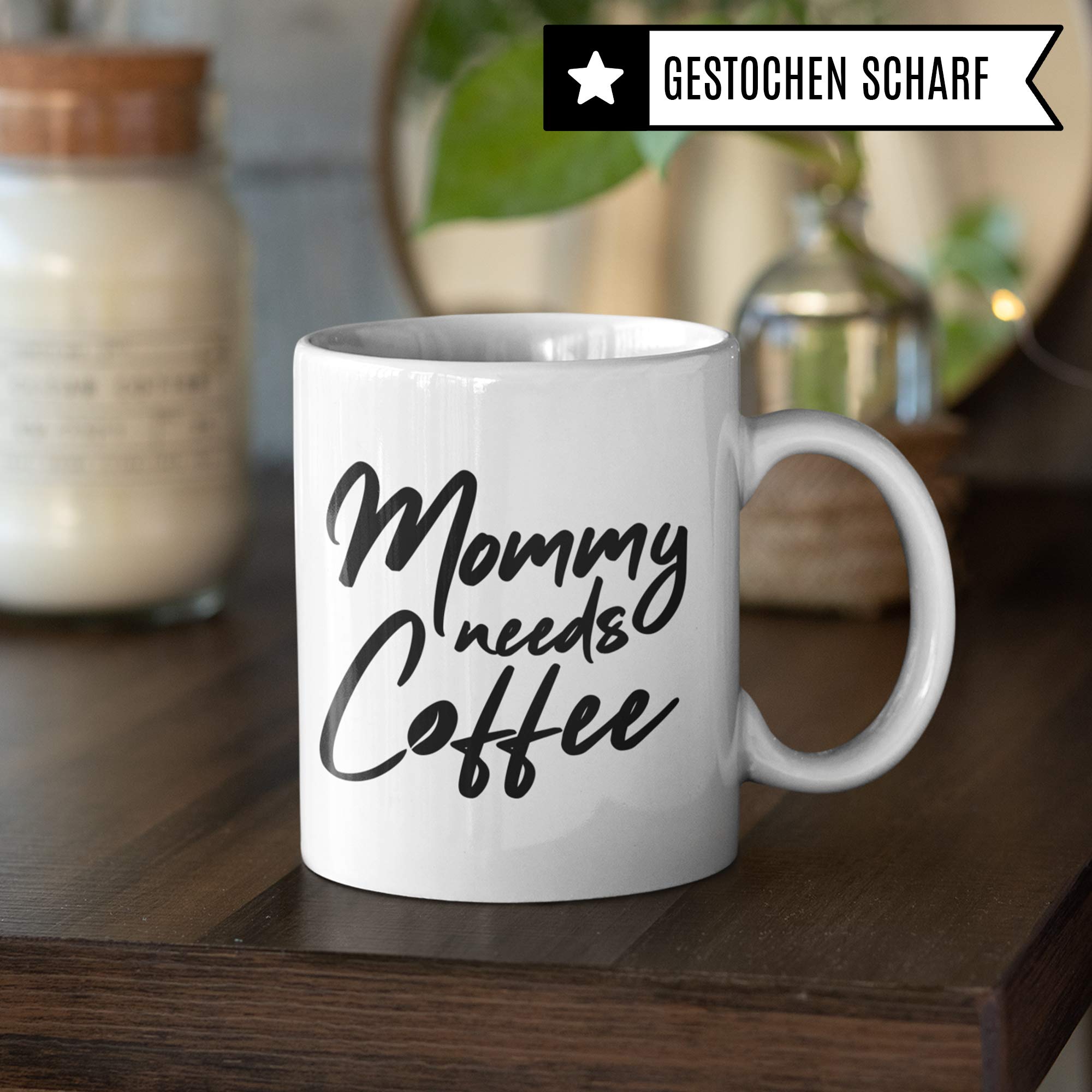 Pagma Druck Mama Kaffee Tasse lustig, Geschenk Kaffeetasse mit Sprüchen Mutter, Kaffeetrinker Geschenkidee Kaffeeliebhaber Spruch Witz Koffein Filterkaffee Spruch