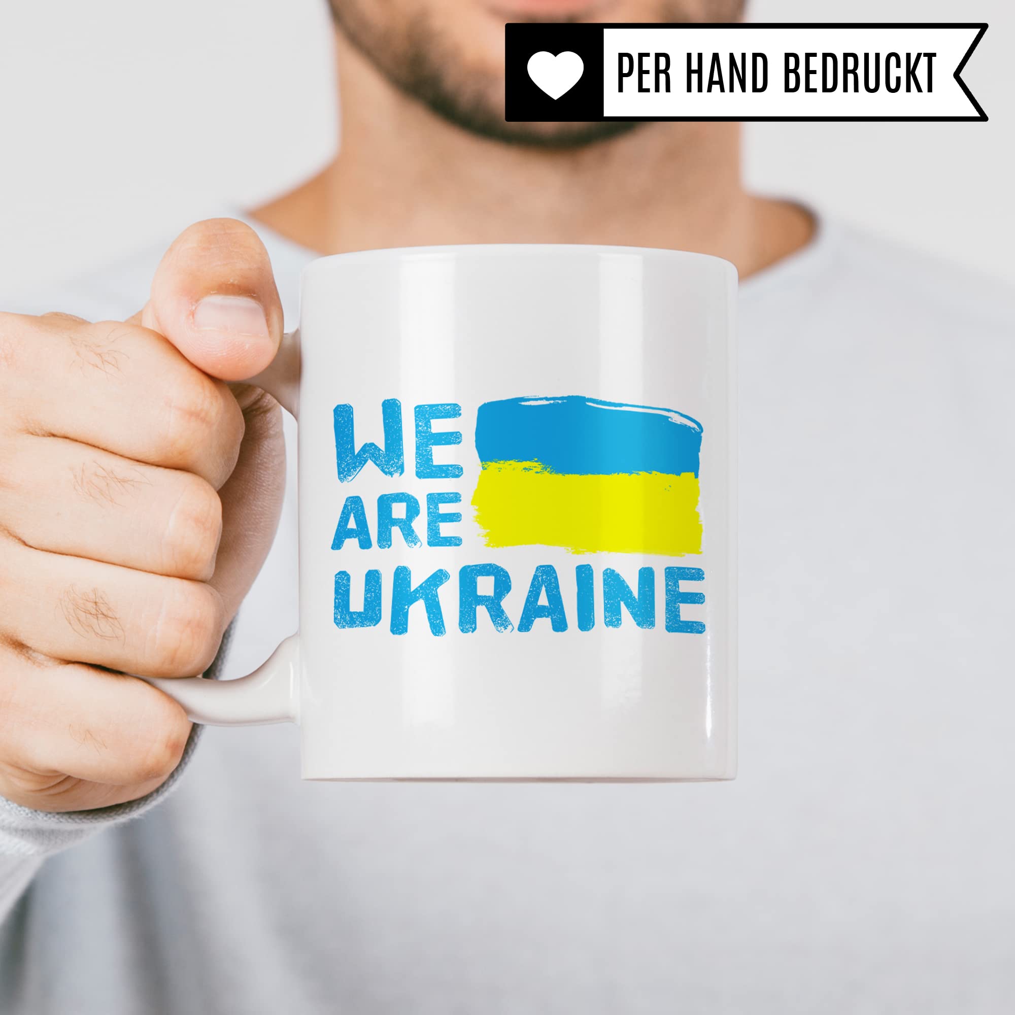 Ukraine Tasse: We are Ukraine - Ukrainer Flagge Kaffeebecher Geschenk Land Europa Kaffeetasse