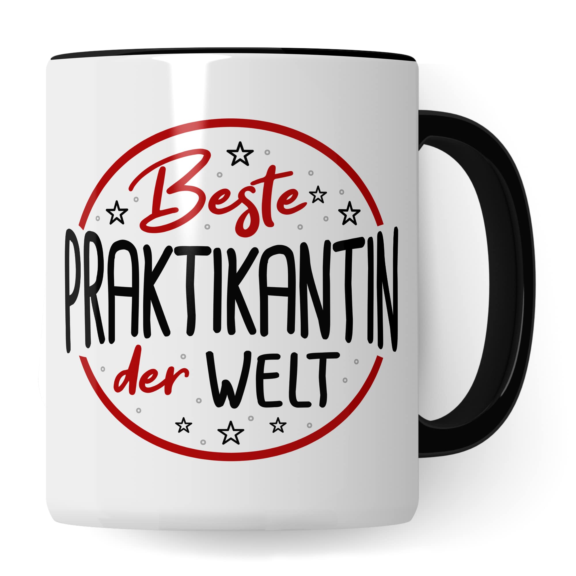 Tasse Praktikant, Bester Praktikant Geschenkidee vollendetes/begonnenes Praktikum Kaffee-Becher mit Spruch lustig Kaffeetasse Teetasse Lehrling Azubi Geschenk
