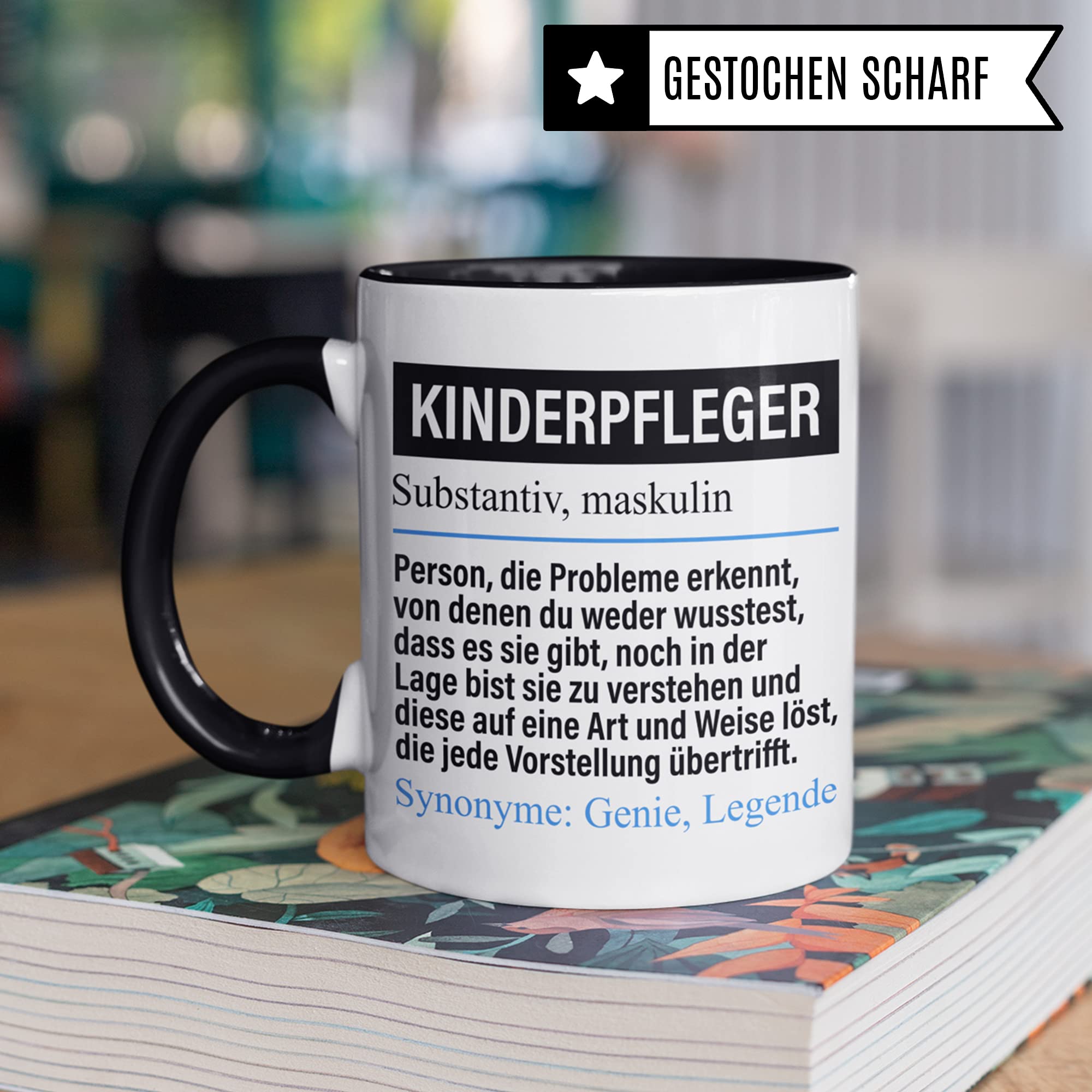 Kinderpfleger Tasse lustig, Kinder Pfleger Geschenk Beruf, Spruch Geschenkidee, Kaffeetasse Beruf Kinder-Pfleger Kaffeebecher Teetasse Becher